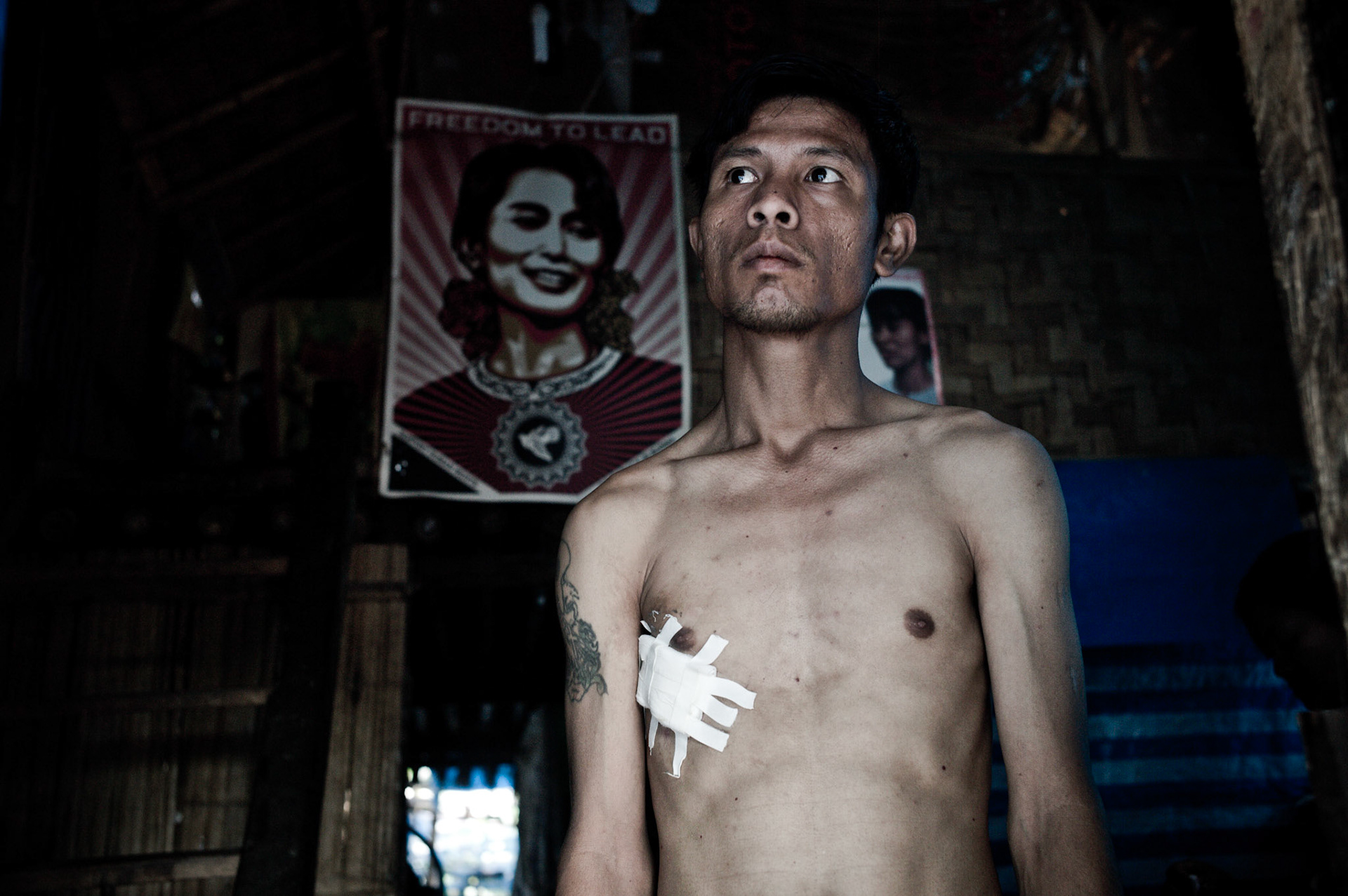 Tun Lin Kyaw is a former political prisoner from Burma now living in exile in Umpiem Mai refugee camp on the Thai-Burma border. The former bodyguard of Aung San Suu Kyi was arrested in 2004 for performing a solo protest in Rangoon, demanding the release of all political prisoners. He was jailed in Insein prison for 3 years.