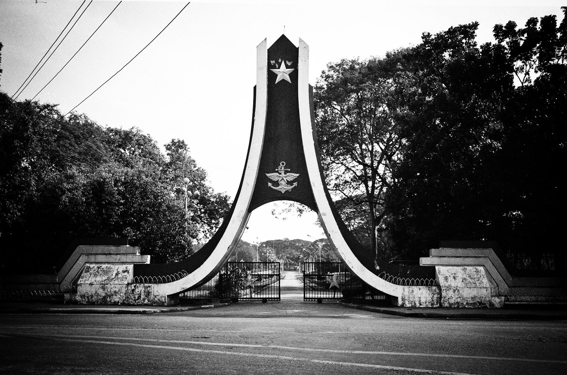 Resistance Park in Rangoon, Burma, is a former parade ground used by the military regime to mark Armed Forces Day and other military events with military parades. The park, guarded by soldiers, is closed to all visitors as the military regime have moved to a new capital city, Naypidaw