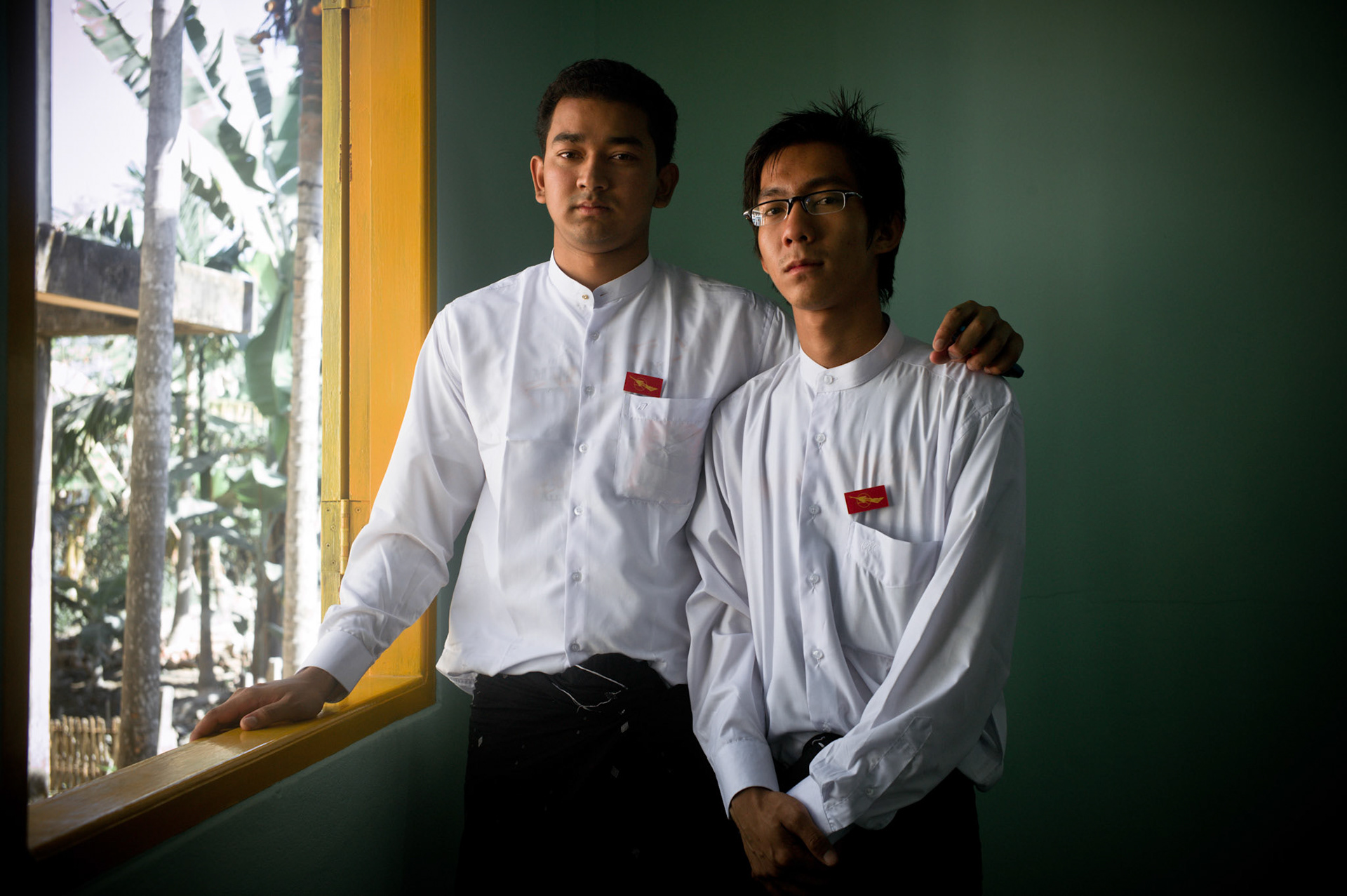 Sithu Maung and De Nyein Lin, both leading members of the All Burma Federation of Student Unions (ABFSU) were both arrested for re-forming the outlawed organisation and their roles in leading the Saffron Revolution in 2007. Sithu Maung was sentenced to 11 years and whilst De Nyein Lin managed to evade arrest for over a year he was finally caught and sentenced to 15 years in prison. Both young men were released in January 2012 under a presidential amnesty and along with their colleagues, many of whom were also released, they have re-formed the ABFSU once again and continue their work to bring democracy to Burma in spite of the fear of re-arrest  due to their political ativities