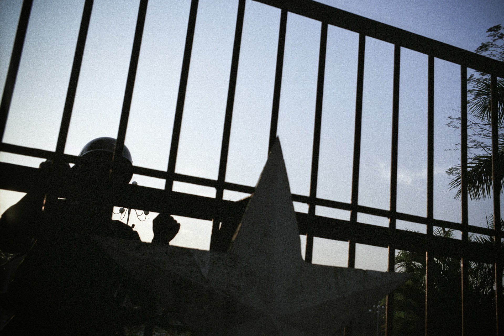 Resistance Park in Rangoon, Burma, is a former parade ground used by the military regime to mark Armed Forces Day and other military events with military parades. The park, guarded by soldiers, is closed to all visitors as the military regime have moved to a new capital city, Naypidaw