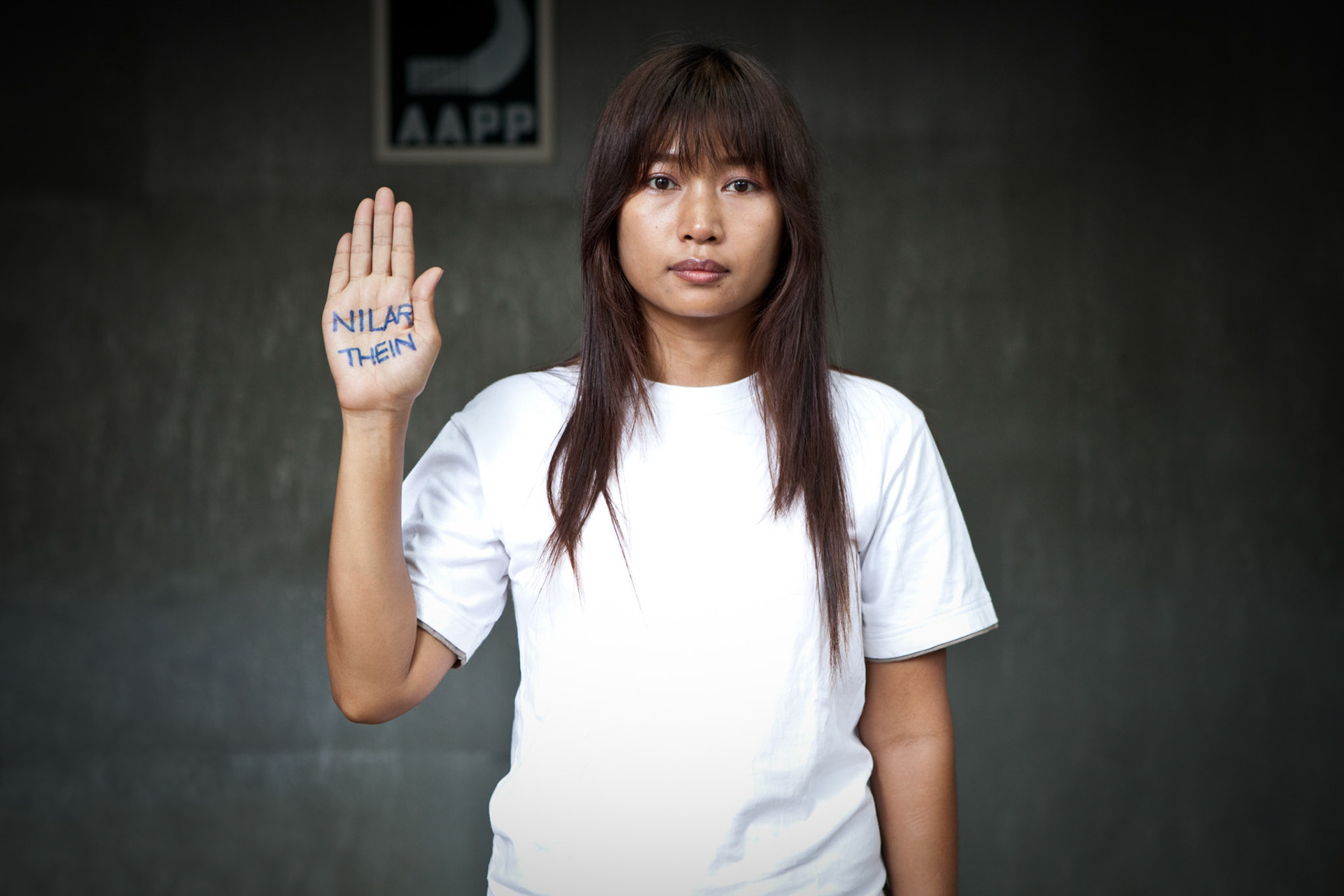 Thandar Oo, was arrested and jailed for her involvement in the student demonstrations in Rangoon in December 1996. Sentenced to 7 years she spent over 6 years incarcerated in the notorious Insein prison. She continued her activism after her release and was forced to flee Burma with her husband in 2007 when threatened with re-arrest. She currently lives  in exile with her husband who is also a former political prisoner, on the Thai-Burma border.
Nilar Thein participated in the mass uprisings on 1988 when she was just a high school student and was first jailed in 1991. She was jailed again in 1996 for leading student demonstrations and served 9 years. Together with her husband Kyaw Min Yu, she is a leader of the 88 Generation Students and in August 2007 lead peaceful demonstrations against the military regime. She went into hiding and evaded arrest for more than 1 year before finally being caught in September 2008. She was sentenced to 65 years and is currently detained in Thayet prison.