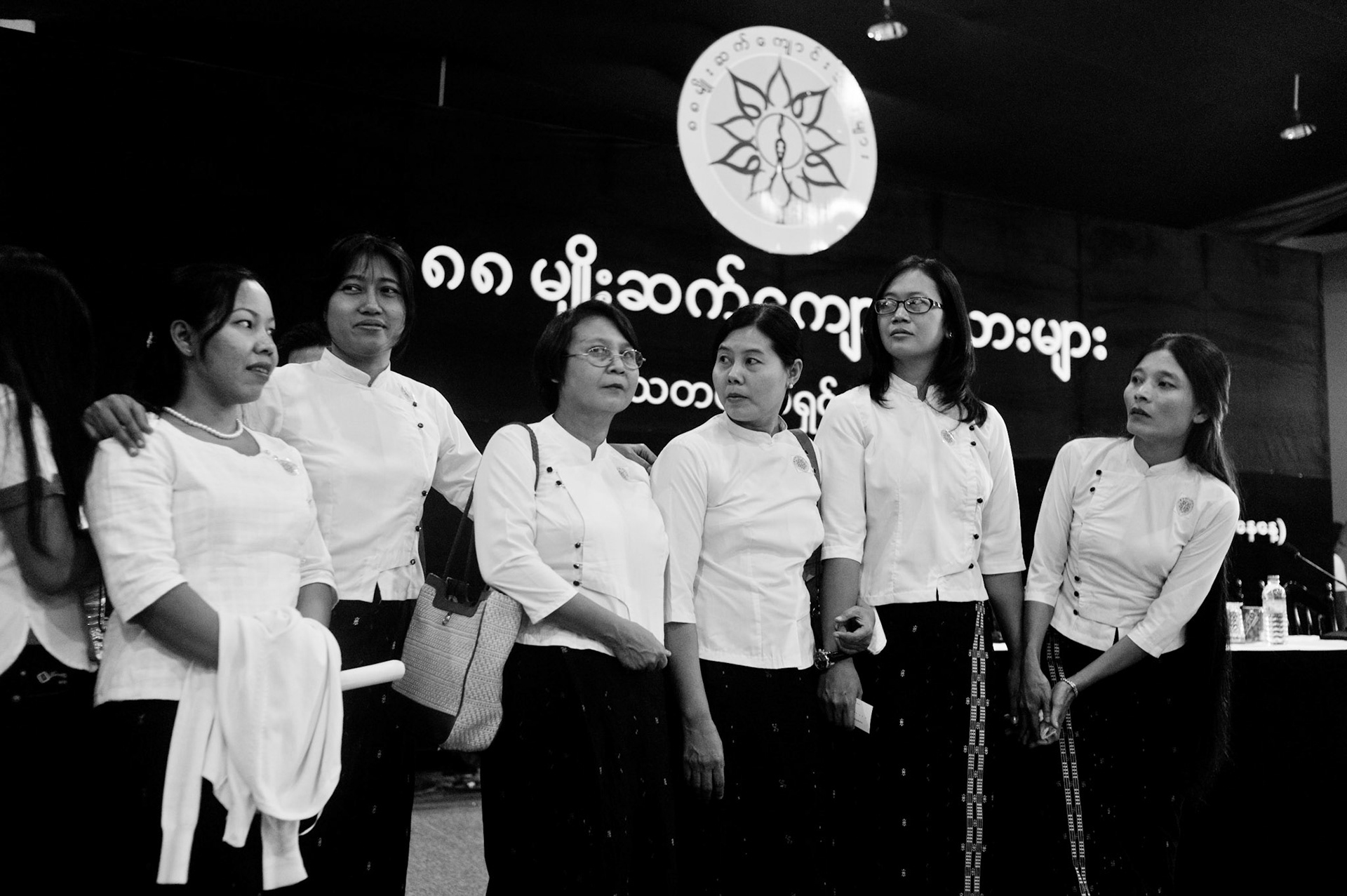 Leading female members of the 88 Generation Students including Thet Thet Aung, Mie Mie, Mar Mar Oo and Nilar Thein gather together for the first time since their release from prison last week
