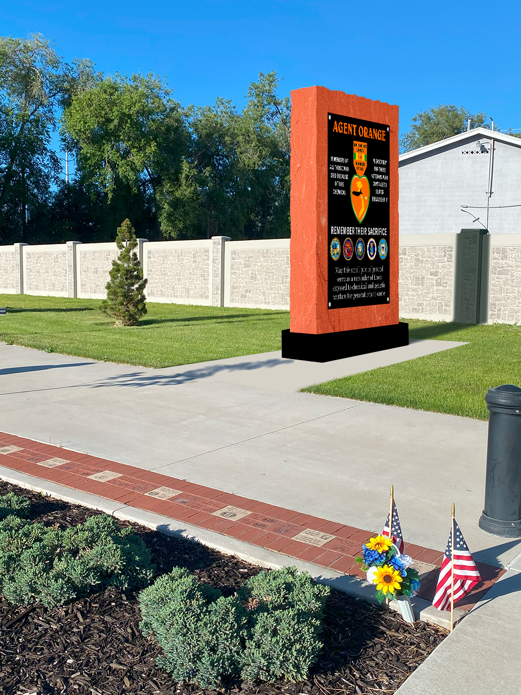 Monument at proposed site