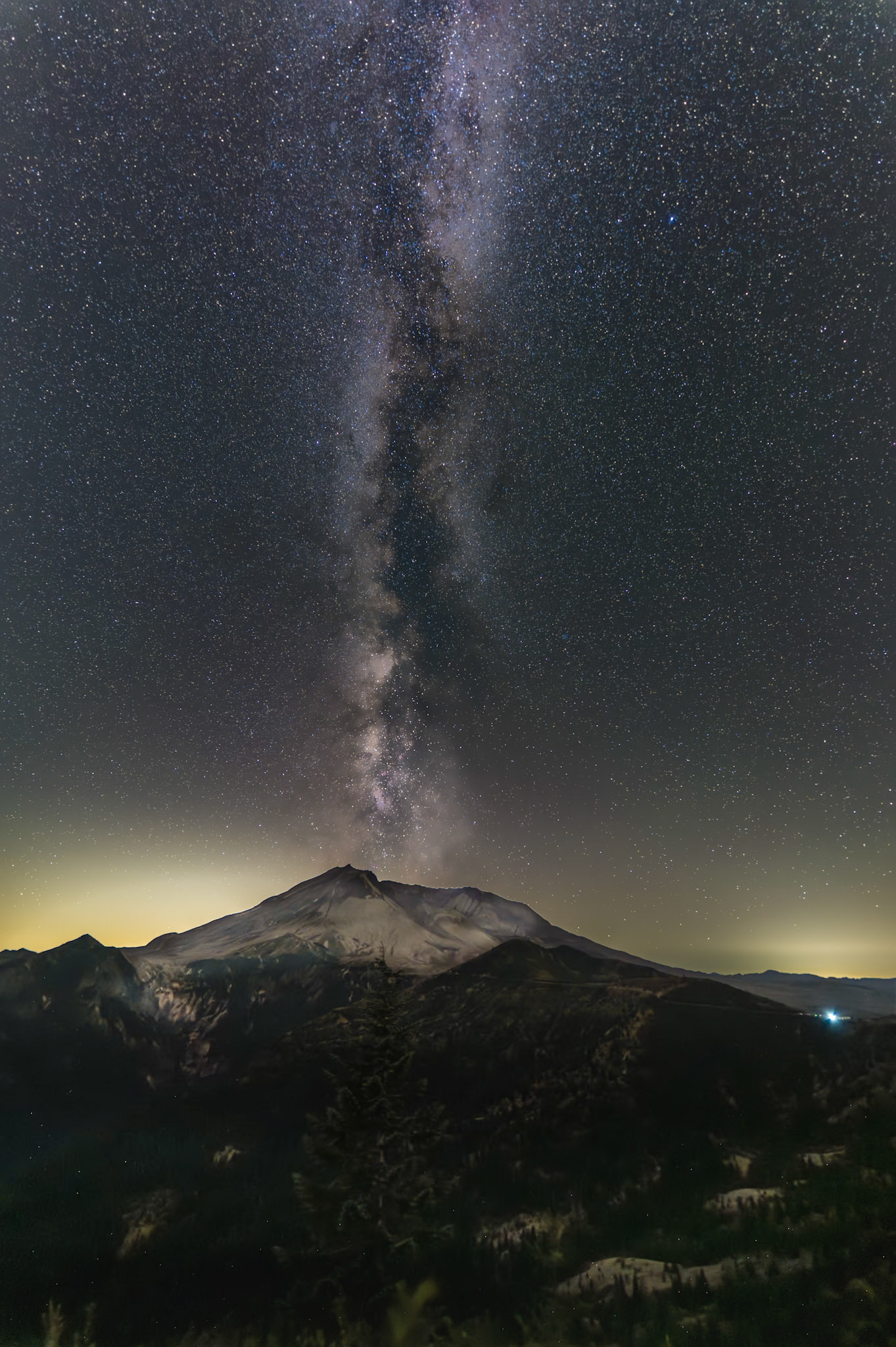 Milky Way over Mt. St. Helens