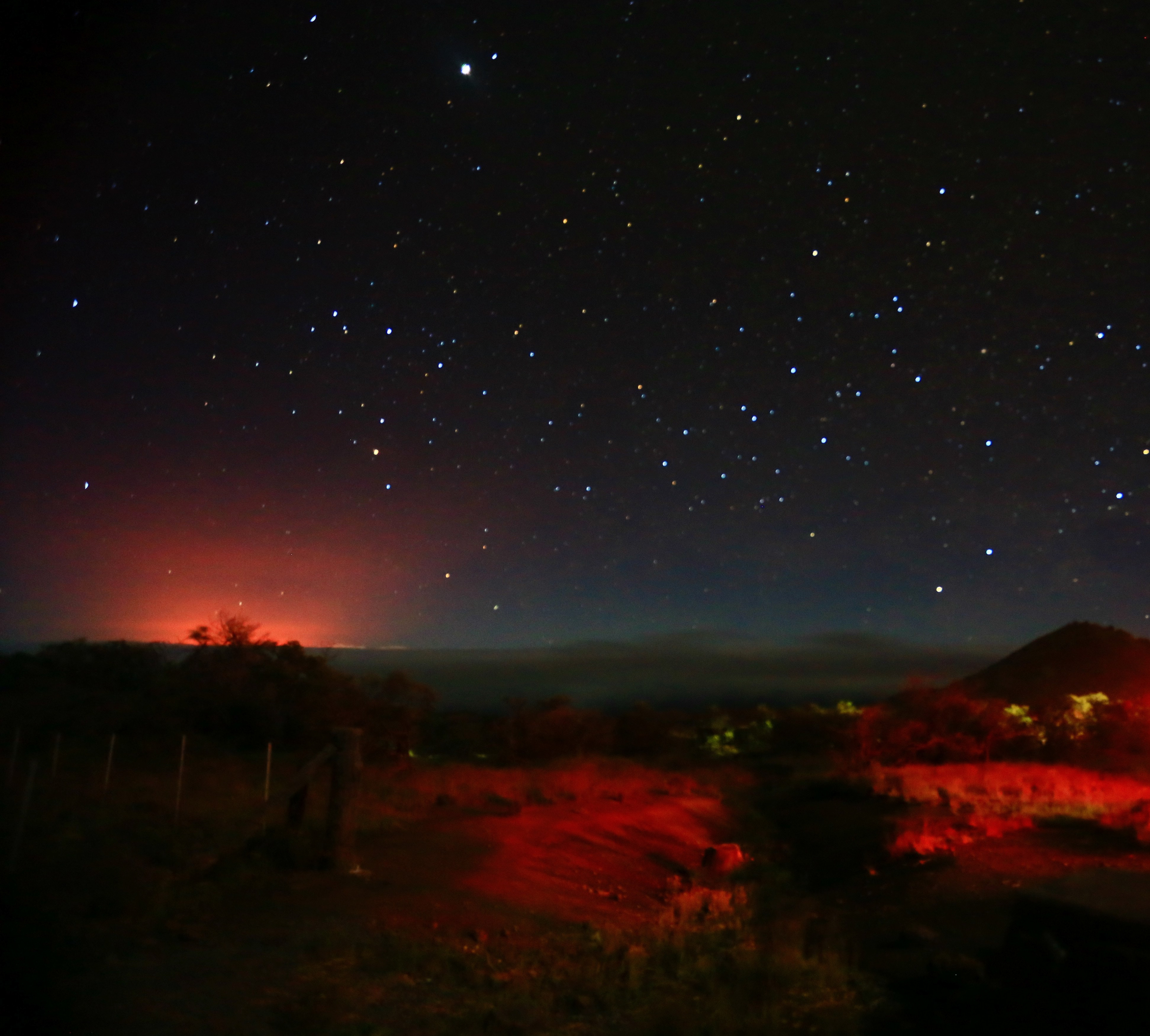 View from Mauna Kea with Kilauea eruption in the distance - May 2018
