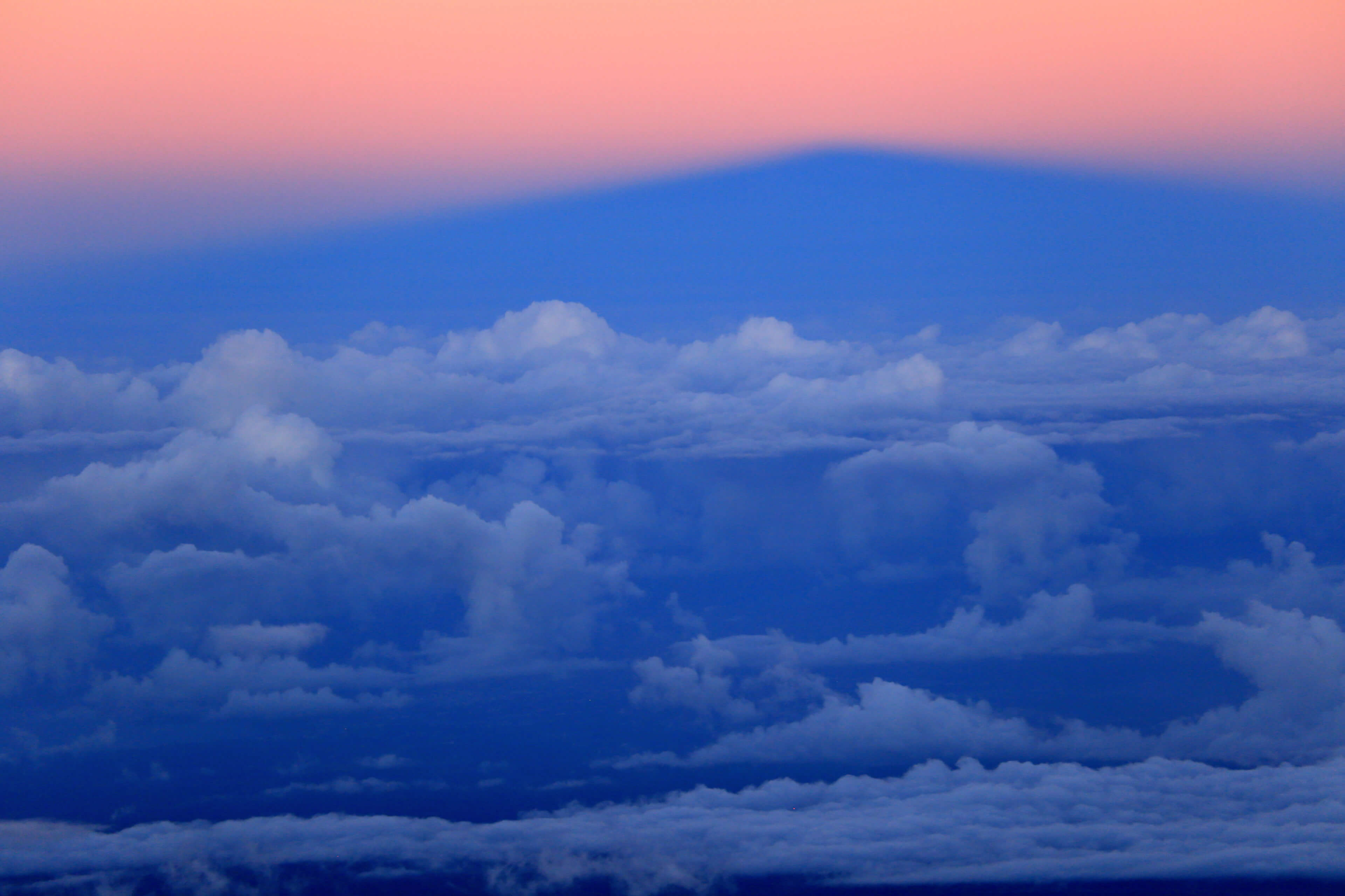 Shadow of Mauna Kea, sunset