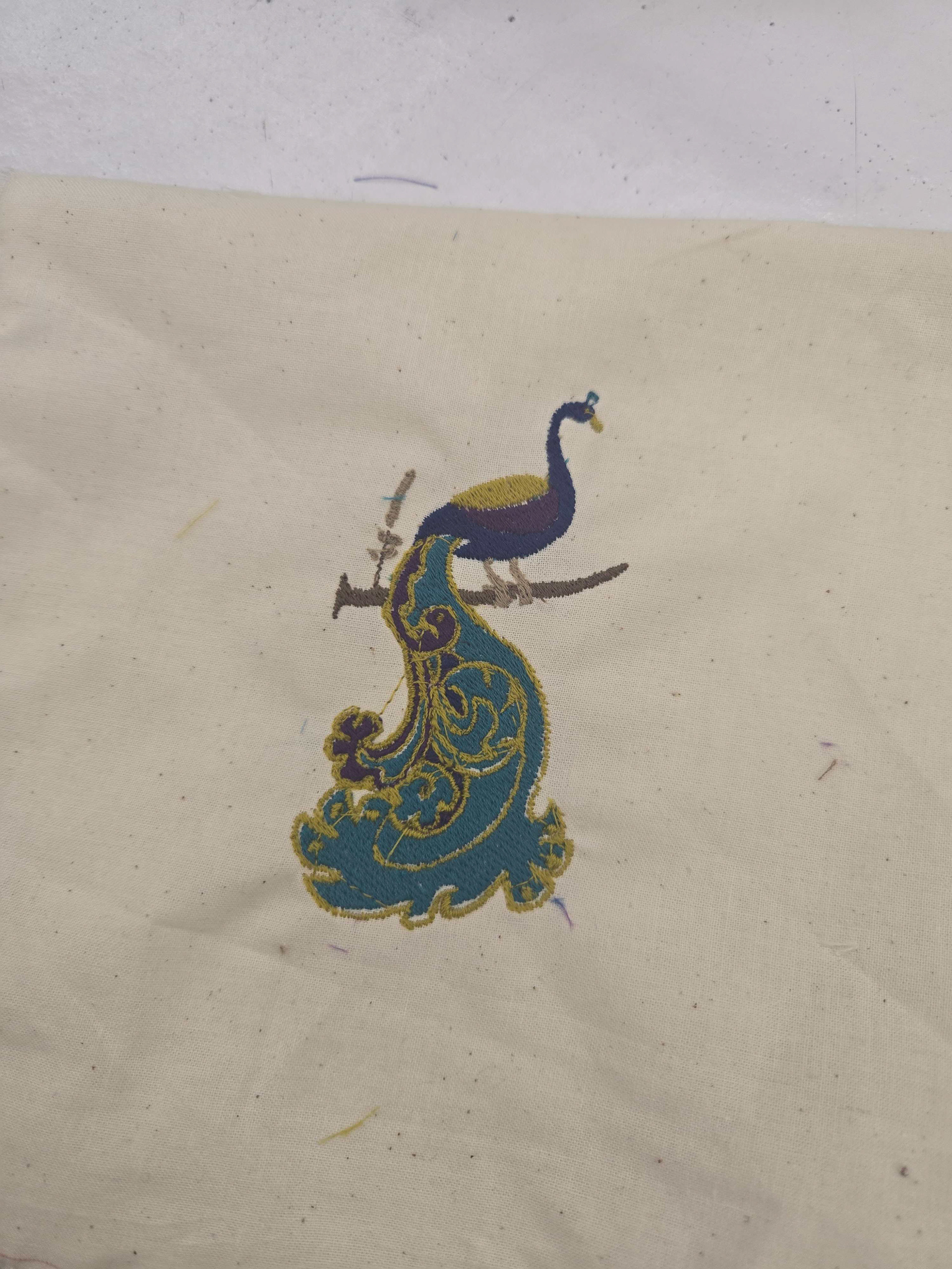 Peacock Embroidery Test