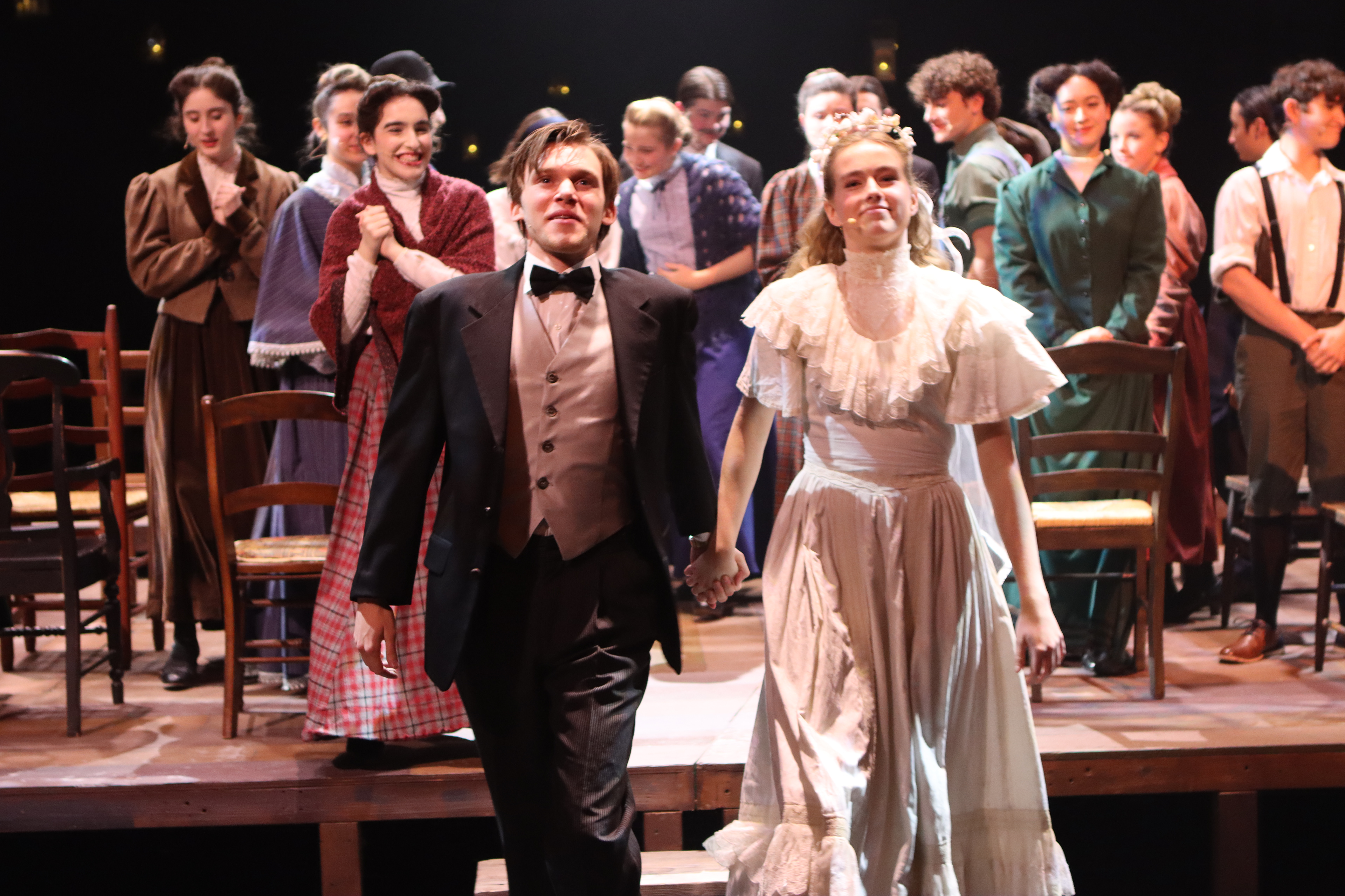 Entire Cast, George Gibbs, Emily WEbb