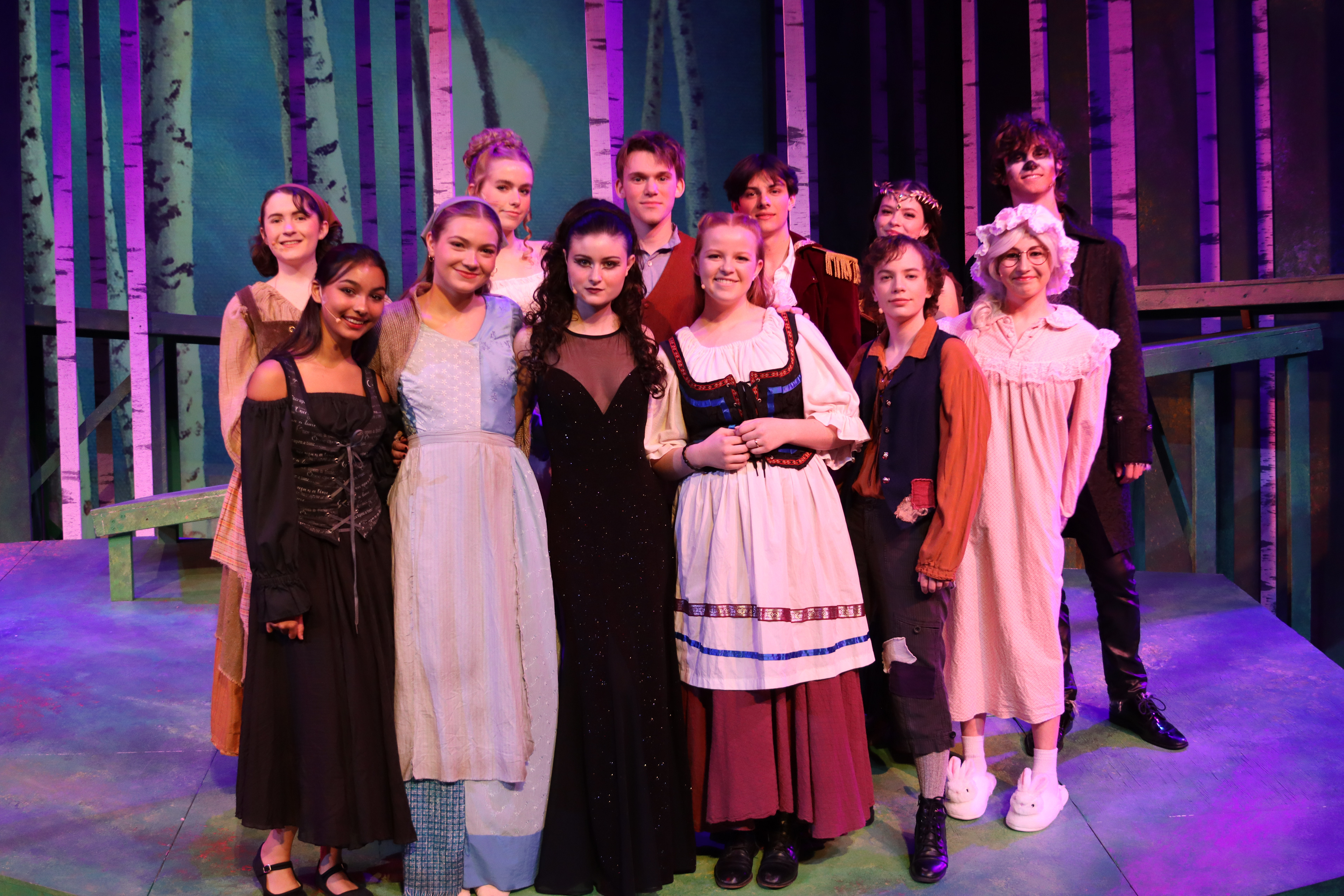 Jack's Mother, Florinda, Baker, Cinderella's Prince, Cinderella's Mother, Wolf, Stage Player, Cinderella, Witch, Baker's Wife, Jack, Granny