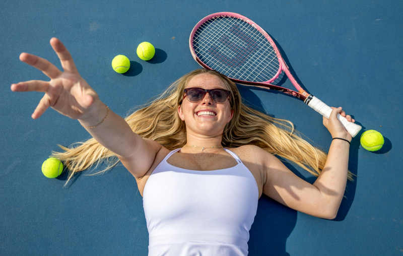 Chloe Hall, a graduating senior from Thomas Nelson High School, has played tennis for four years. After graduation, Hall plans to attend Elizabethtown Community and Technical College to study to become an ultrasound technician.  