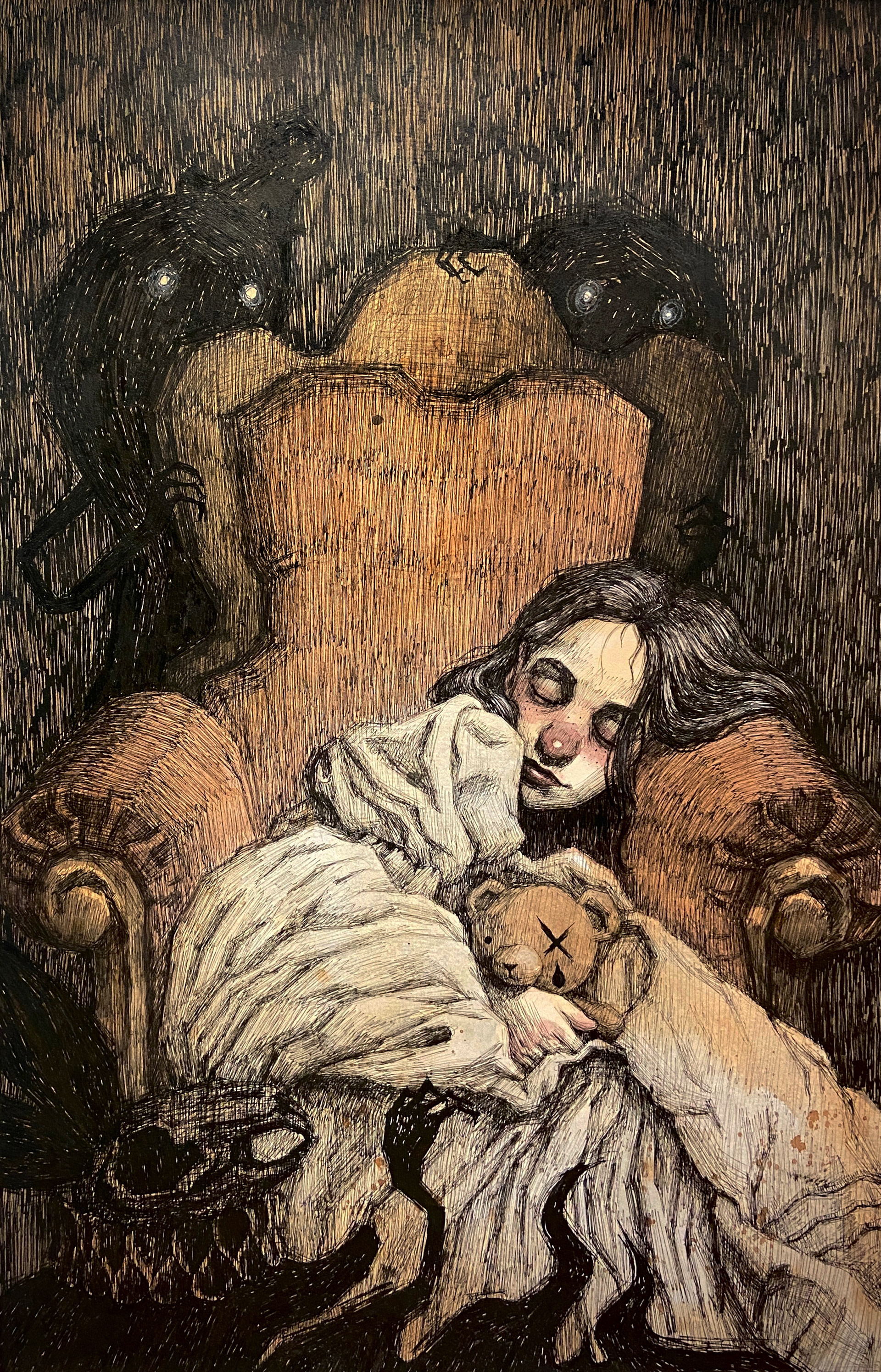 Watercolor and ink, 18 x 11"