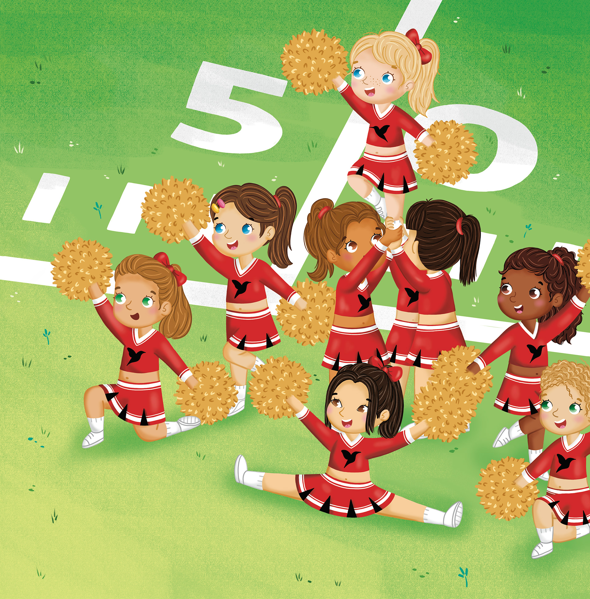 "Brave Little Nikki Learns To Cheer" Picture Book