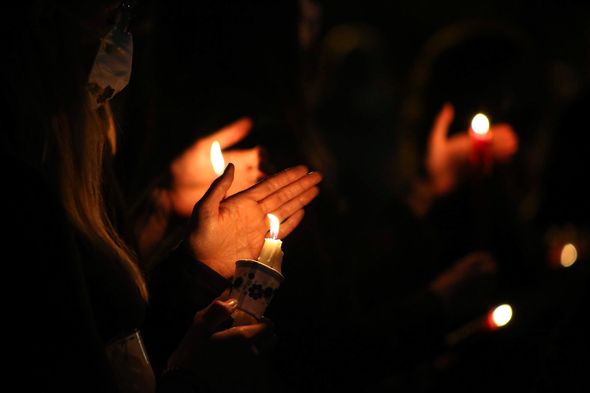 Candle light vigil to honor and remember the lives that were lost do to the actions of police officers. Milwaukee, WI. Jun 8, 2020.