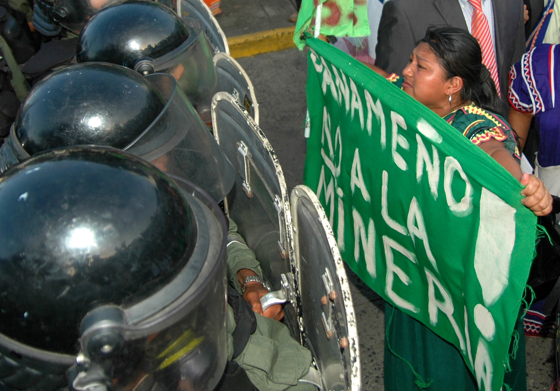 Panama City, Panama. Protest by the indigenous peoples of Panama. In recent years, the indigenous people have generated much of the opposition in different governments that do not respect their laws. By: Edwin Gonzalez.