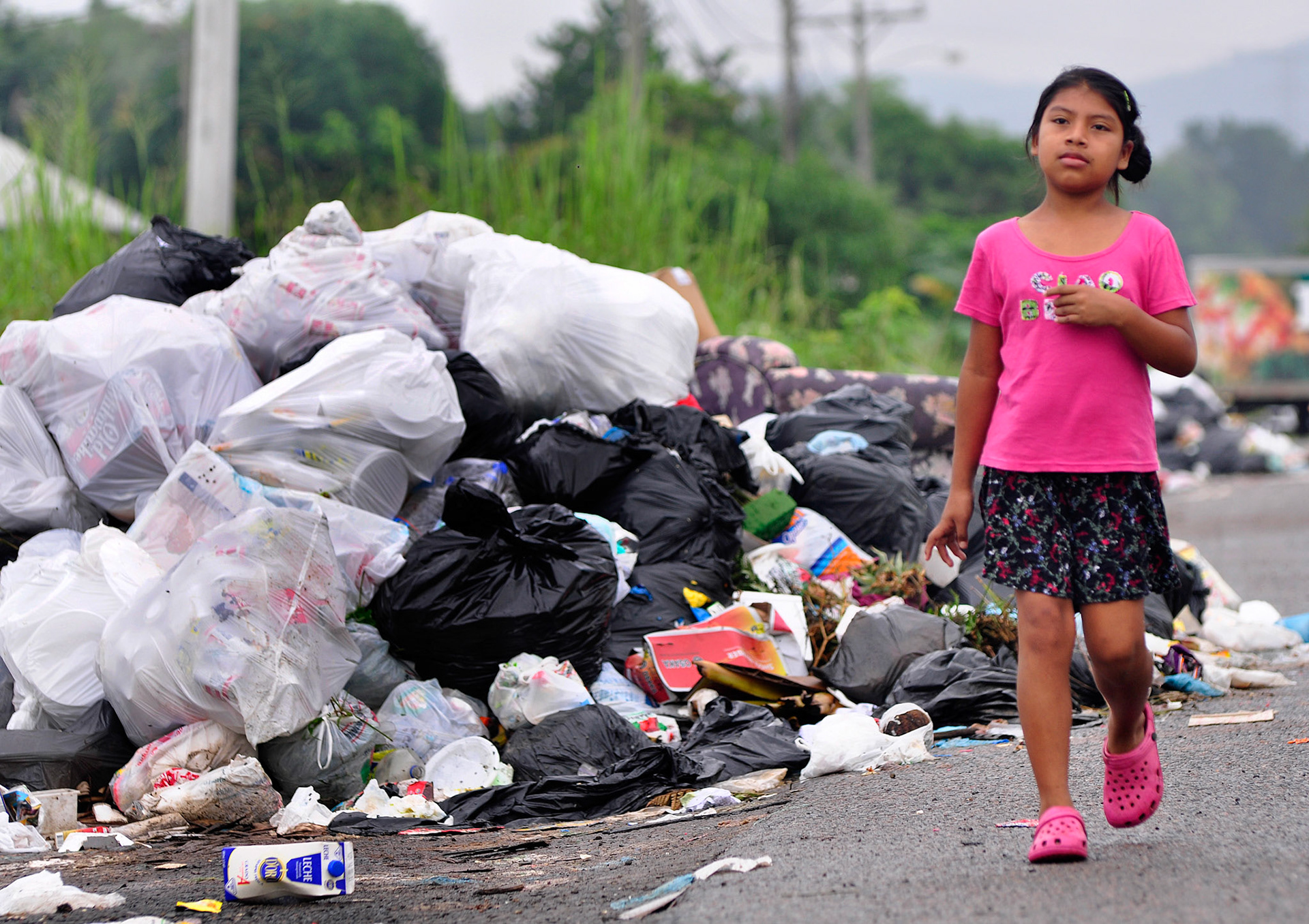 Panama City, Panama. 11/7/2011. The problem due to the lack of garbage collection in different parts of  Panama City. By: Edwin Gonzalez.