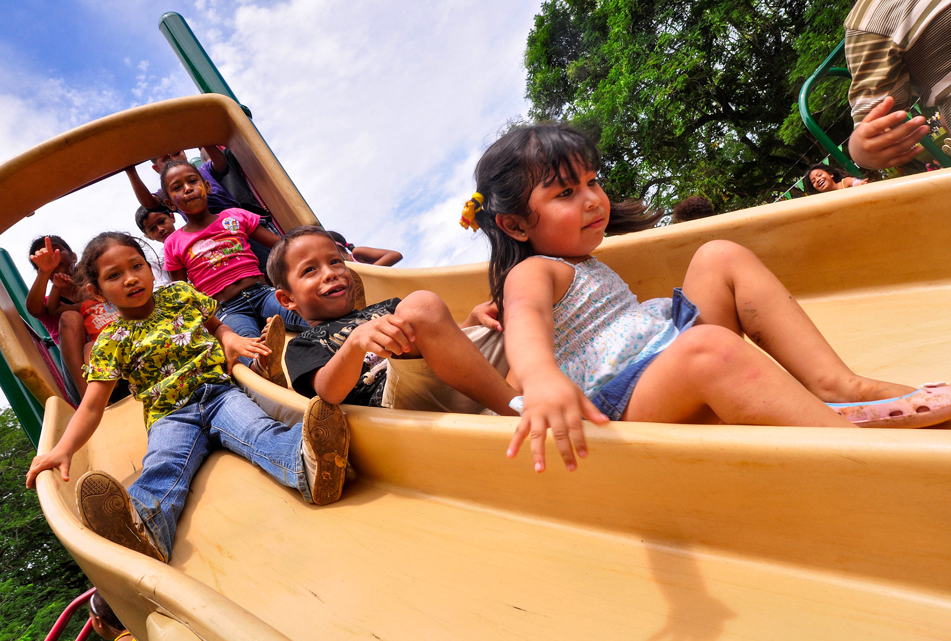 Panama City, Panama. Child's Day celebration in Panama is the busiest day at the parks. By: Edwin Gonzalez.