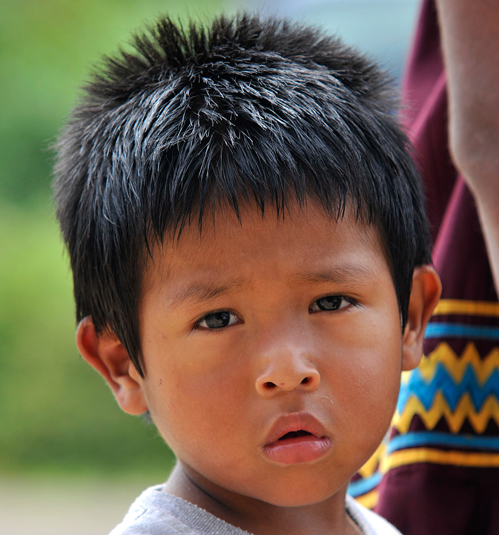 Panama City, Panama. A child of the Ngobe Bugle, indigenous tribe of Panama. By: Edwin Gonzalez.