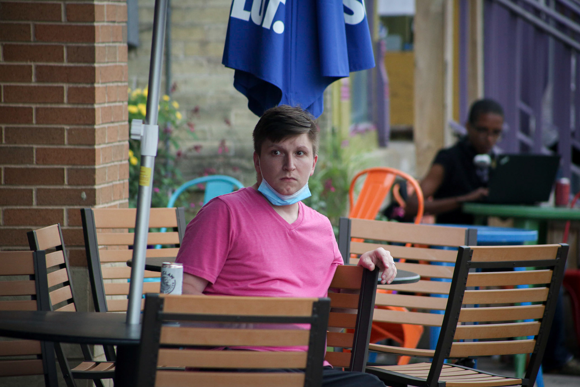 Mask mandatory for indoor and outdoor public areas to prevent the virus covid19 will spreading in Milwaukee, Wisconsin. Edwin Gonzalez.