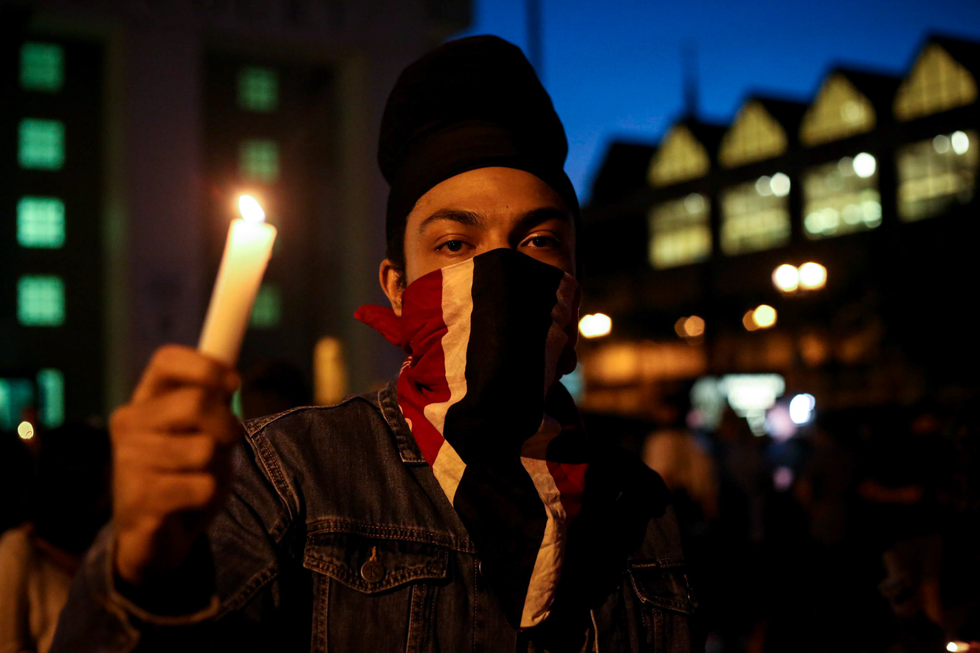 Candle light vigil to honor and remember the lives that were lost do to the actions of police officers. Milwaukee, WI. Jun 8, 2020.
