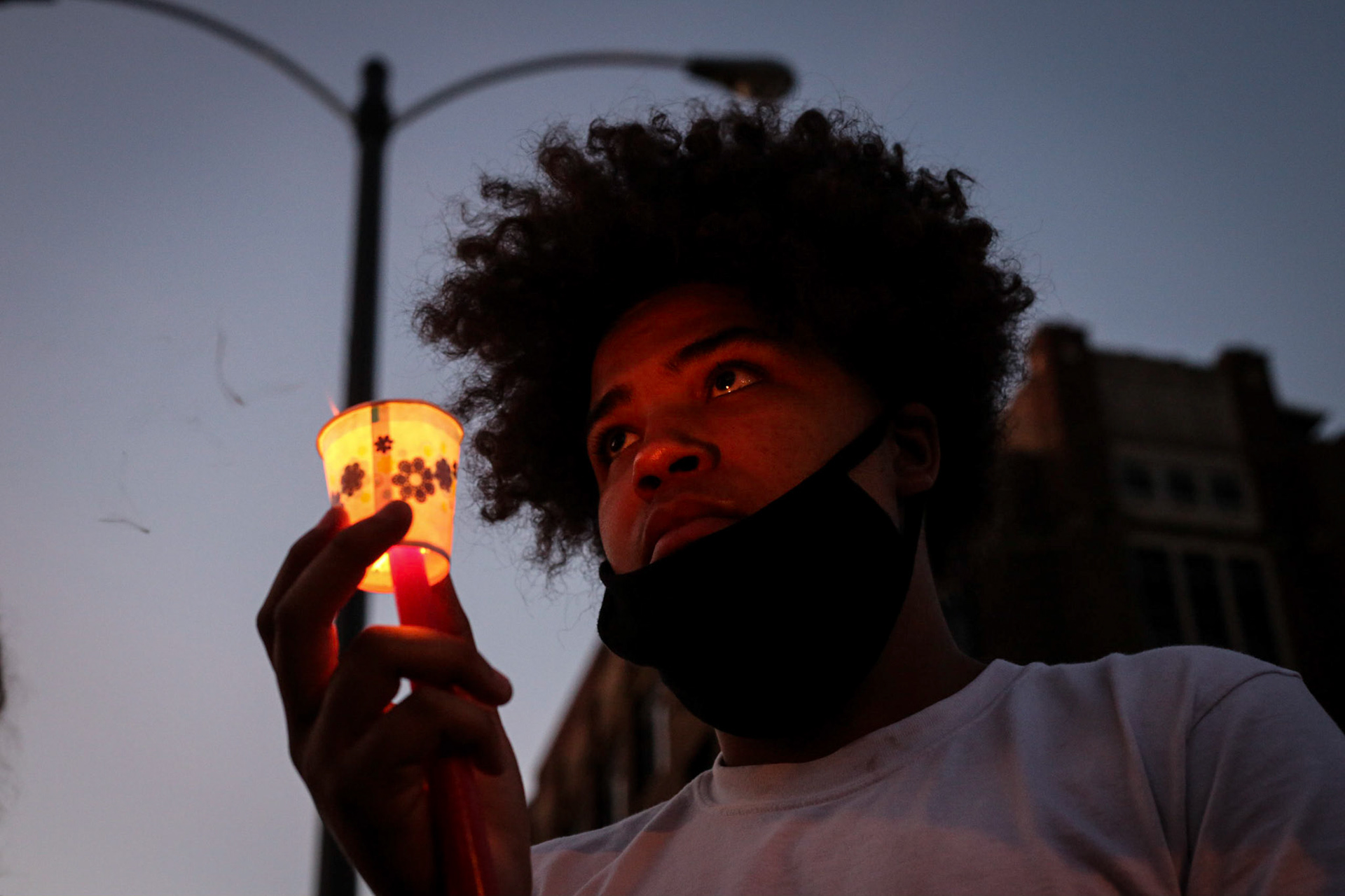 Candle light vigil to honor and remember the lives that were lost do to the actions of police officers. Milwaukee, WI. Jun 8, 2020.