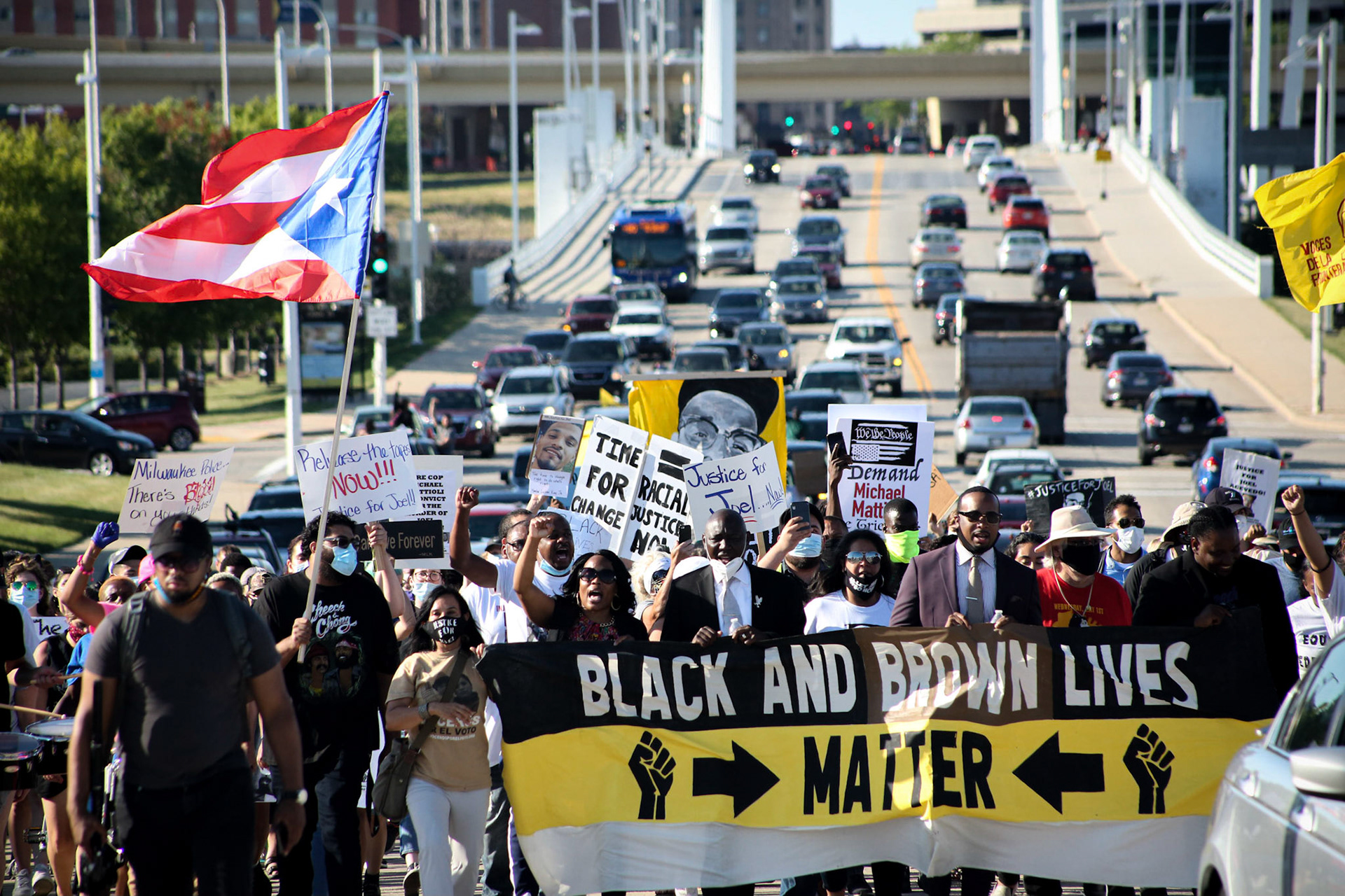 Rally for Justice for Joel Acevedo who was killed by a police officer from Milwaukee. Joel Acevedo died from his injuries due to traumatic strangulation on April 25. Family demands 911 calls, body camera video following Joel Acevedo's death.
