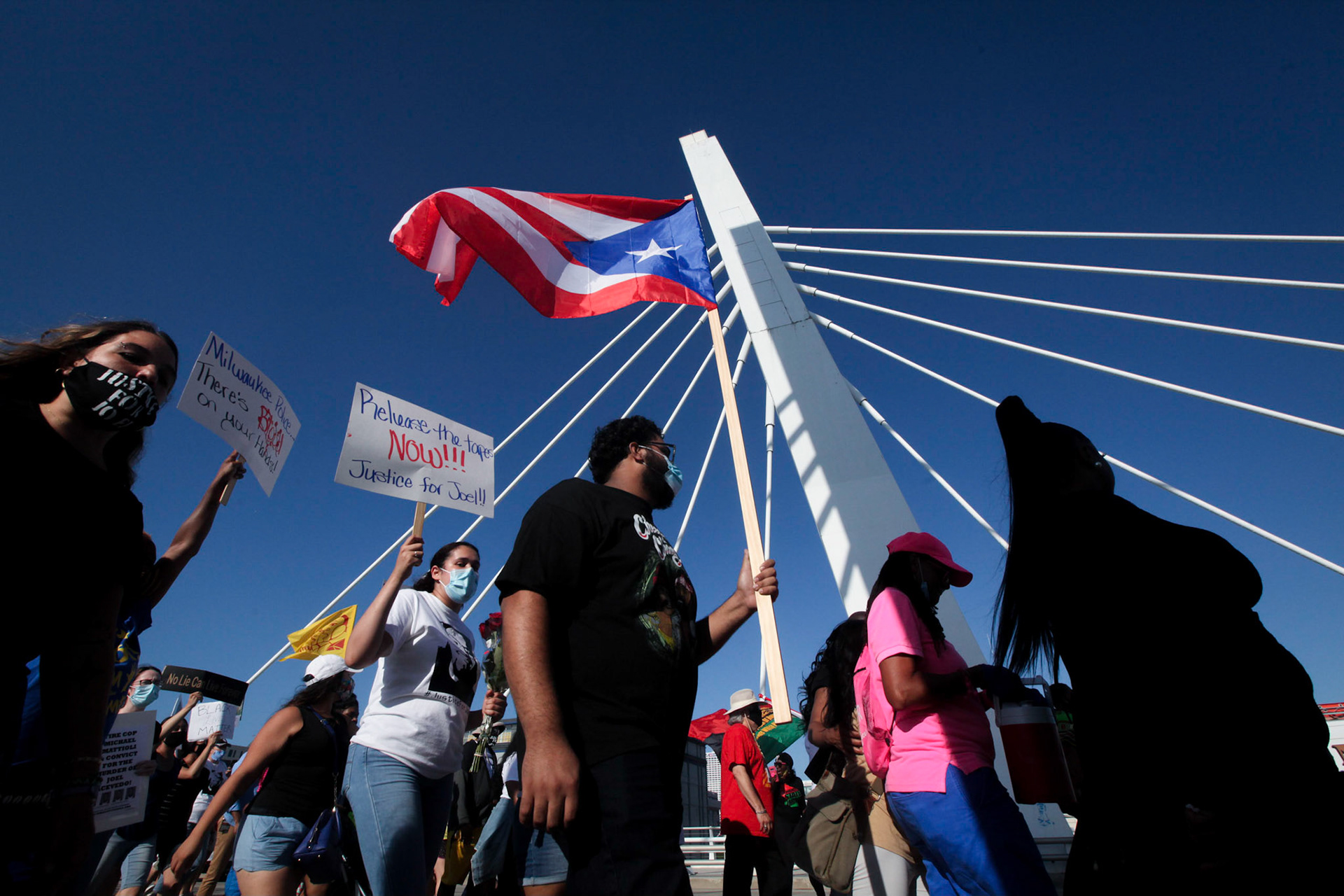 Rally for Justice for Joel Acevedo who was killed by a police officer from Milwaukee. Joel Acevedo died from his injuries due to traumatic strangulation on April 25. Family demands 911 calls, body camera video following Joel Acevedo's death.