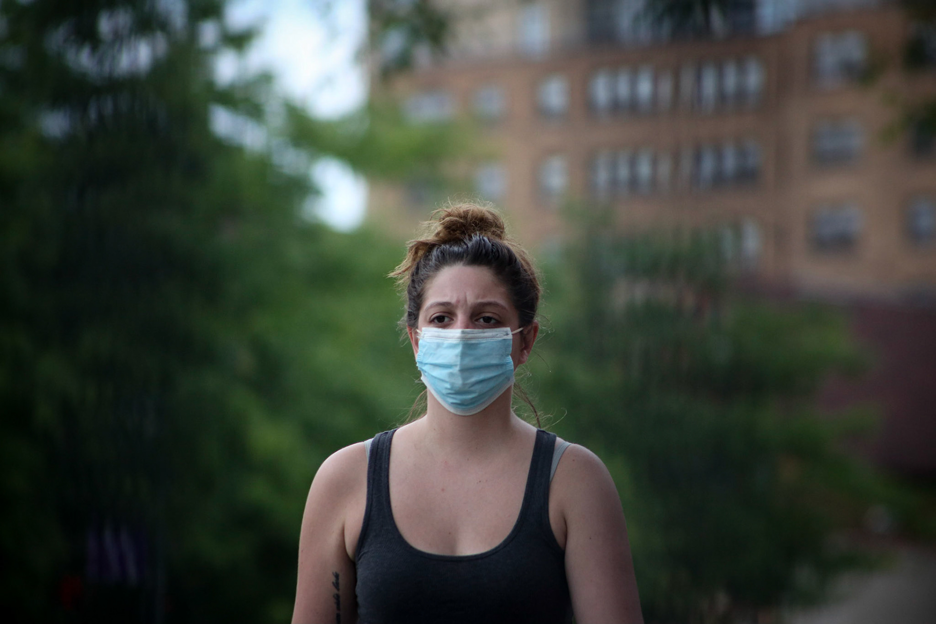 Mask mandatory for indoor and outdoor public areas to prevent the virus covid19 will spreading in Milwaukee, Wisconsin. Edwin Gonzalez.