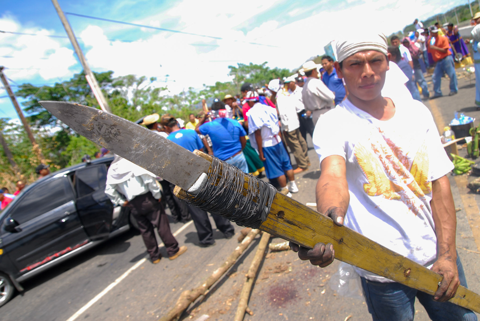 Panama City, Panama. Protest by the indigenous peoples of Panama. In recent years, the indigenous people have generated much of the opposition in different governments that do not respect their laws. By: Edwin Gonzalez.