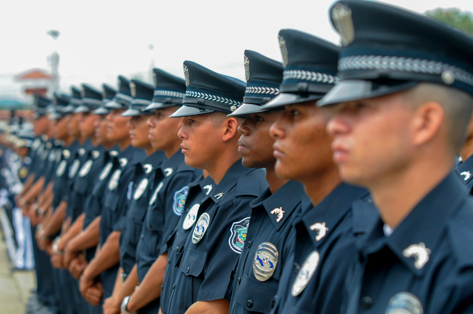 Panama, Panama City. 11/1/2010. Presentation of the new uniform and equipment Panama National Police. By: Edwin Gonzalez