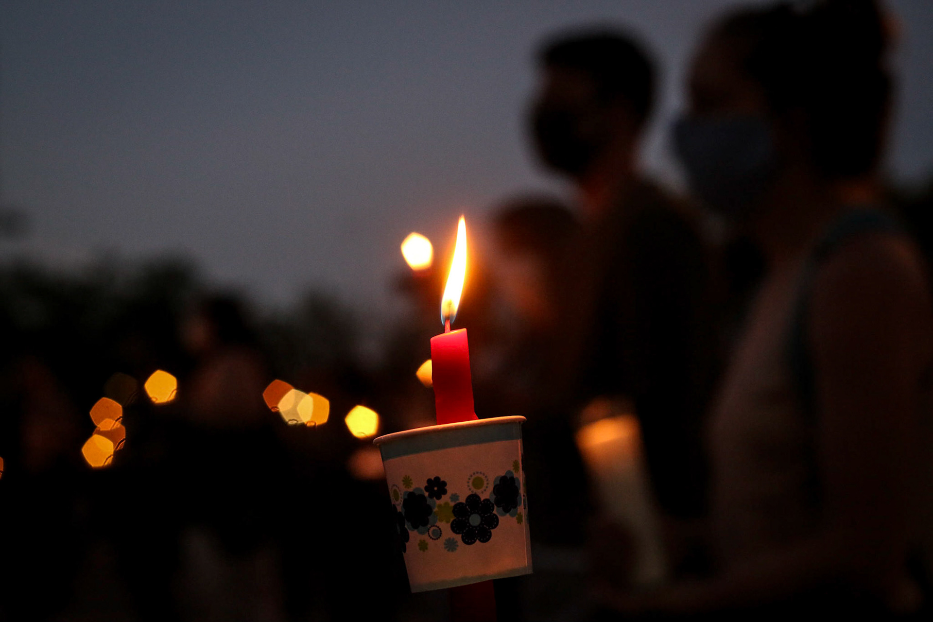 Candle light vigil to honor and remember the lives that were lost do to the actions of police officers. Milwaukee, WI. Jun 8, 2020.