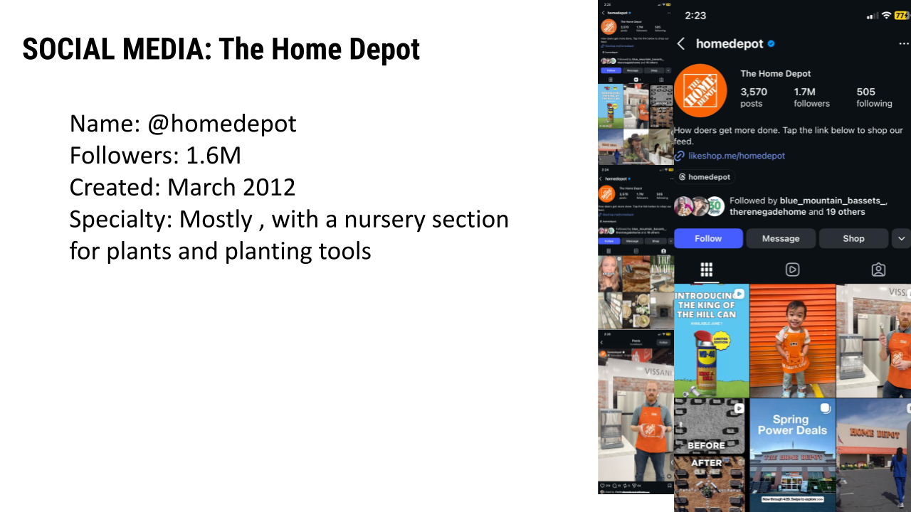 Home Depot - Instagram