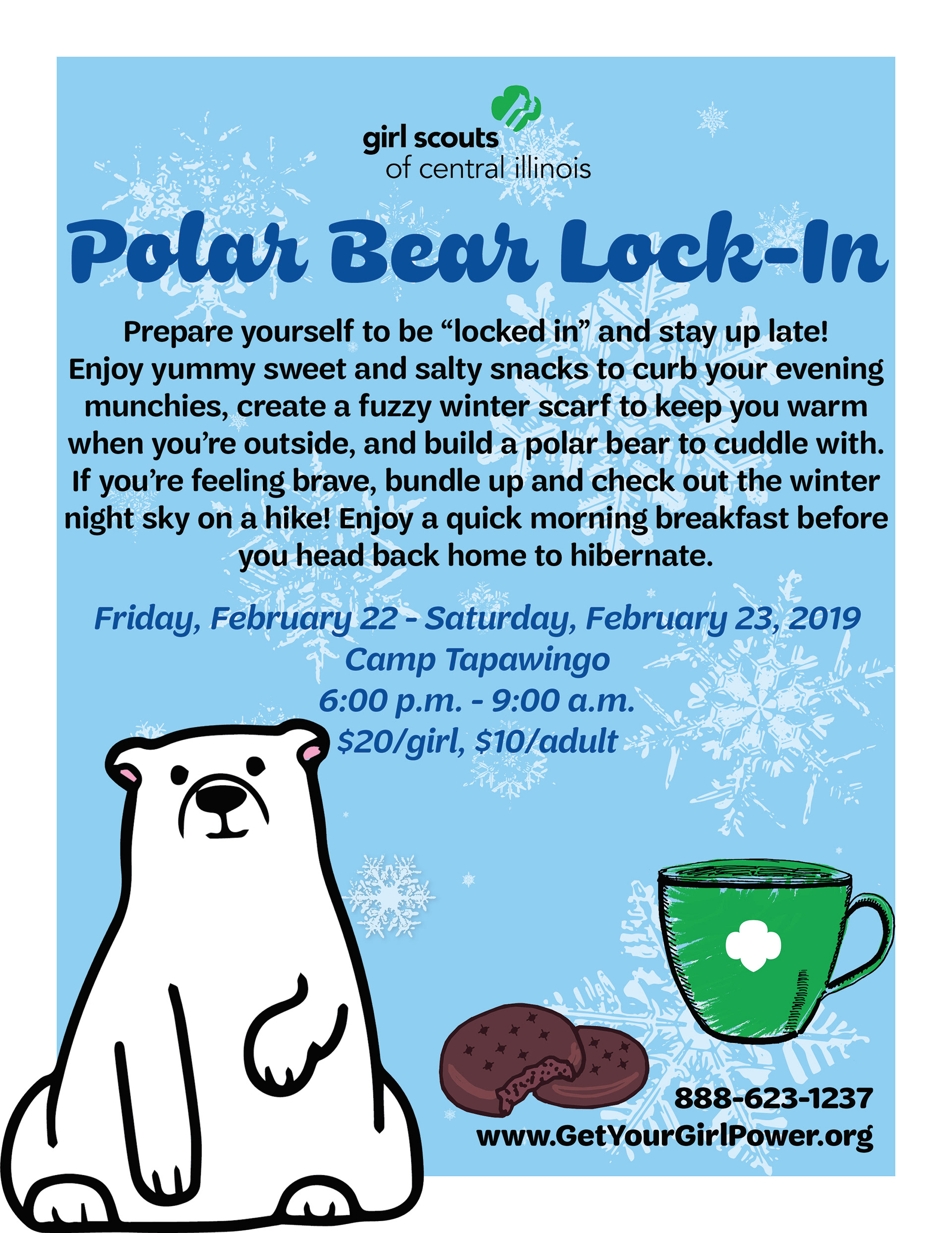 Polar Bear Lock-In Flyer