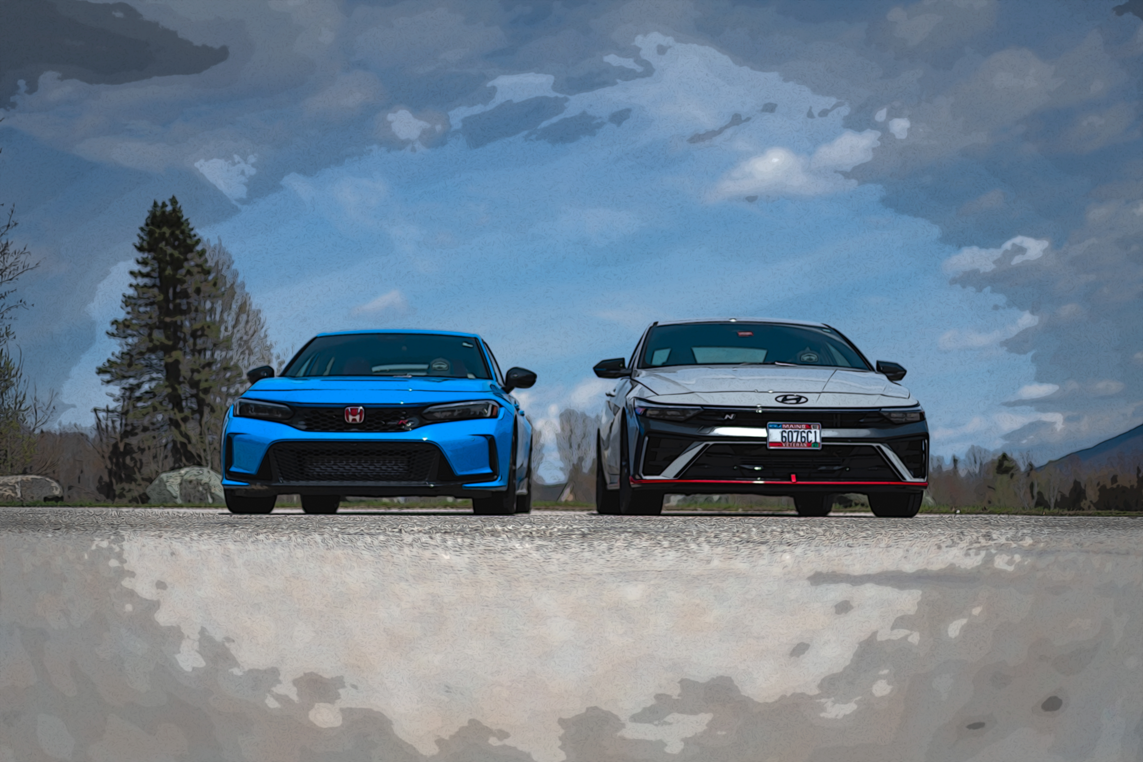 2024 Civic Type-R & 2026 Elantra N Front