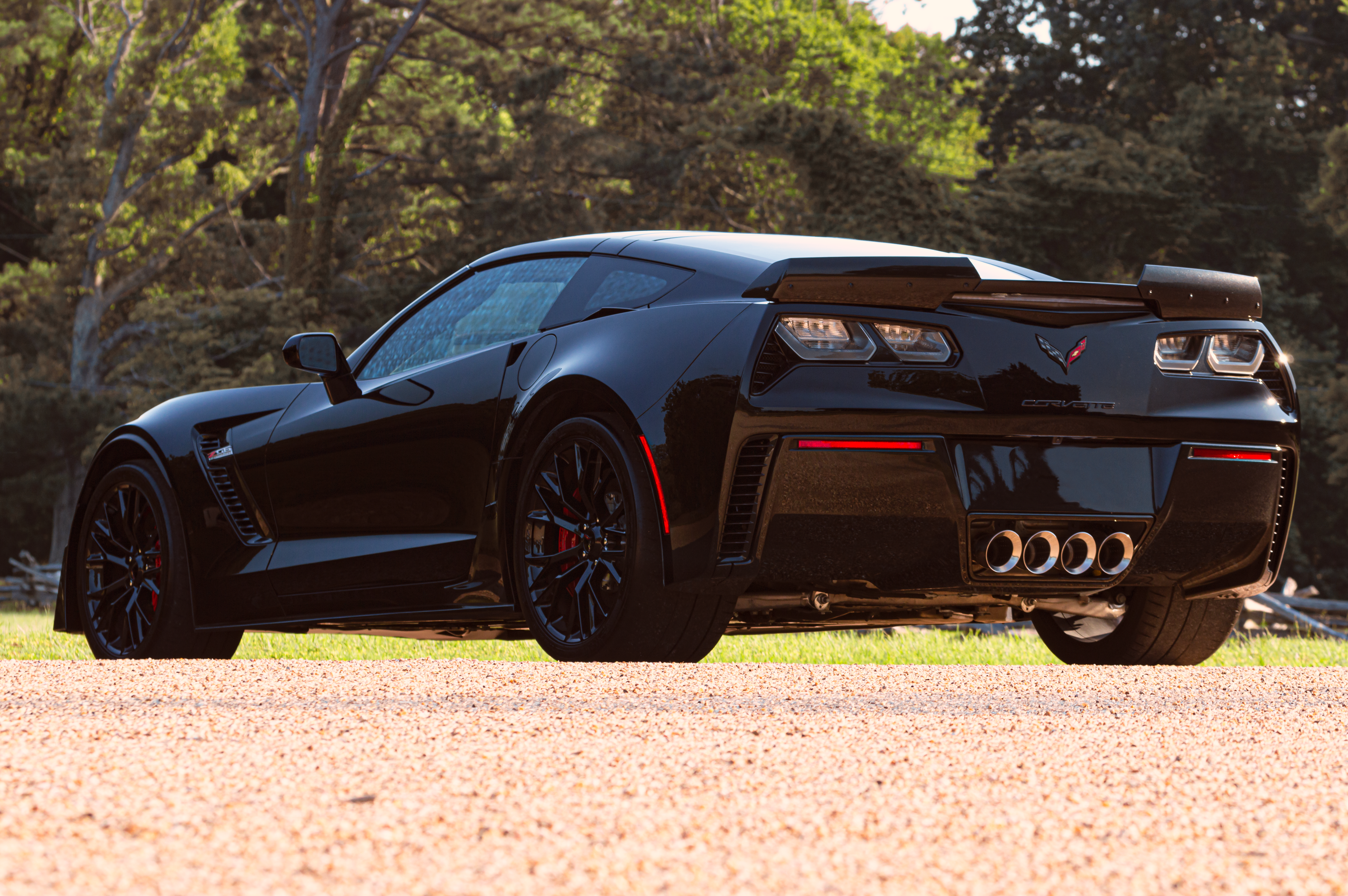 2019 Corvette Z06 Rear 3/4 Low