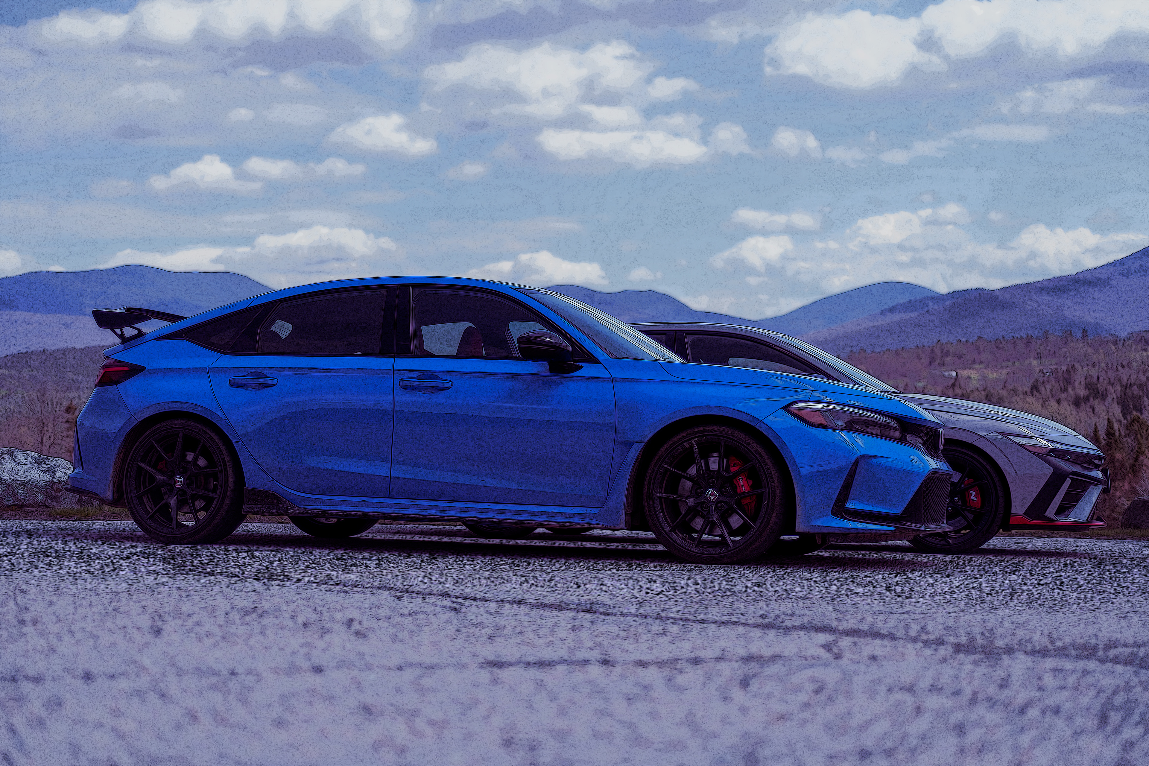 2024 Civic Type-R & 2026 Elantra N Side Profile