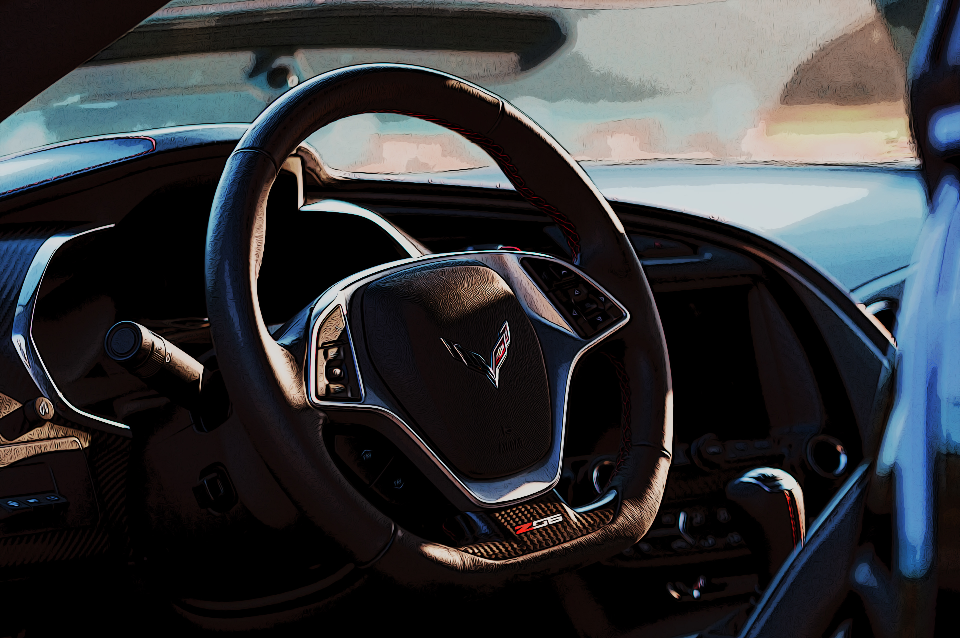 2019 Corvette Z06 Through the Window