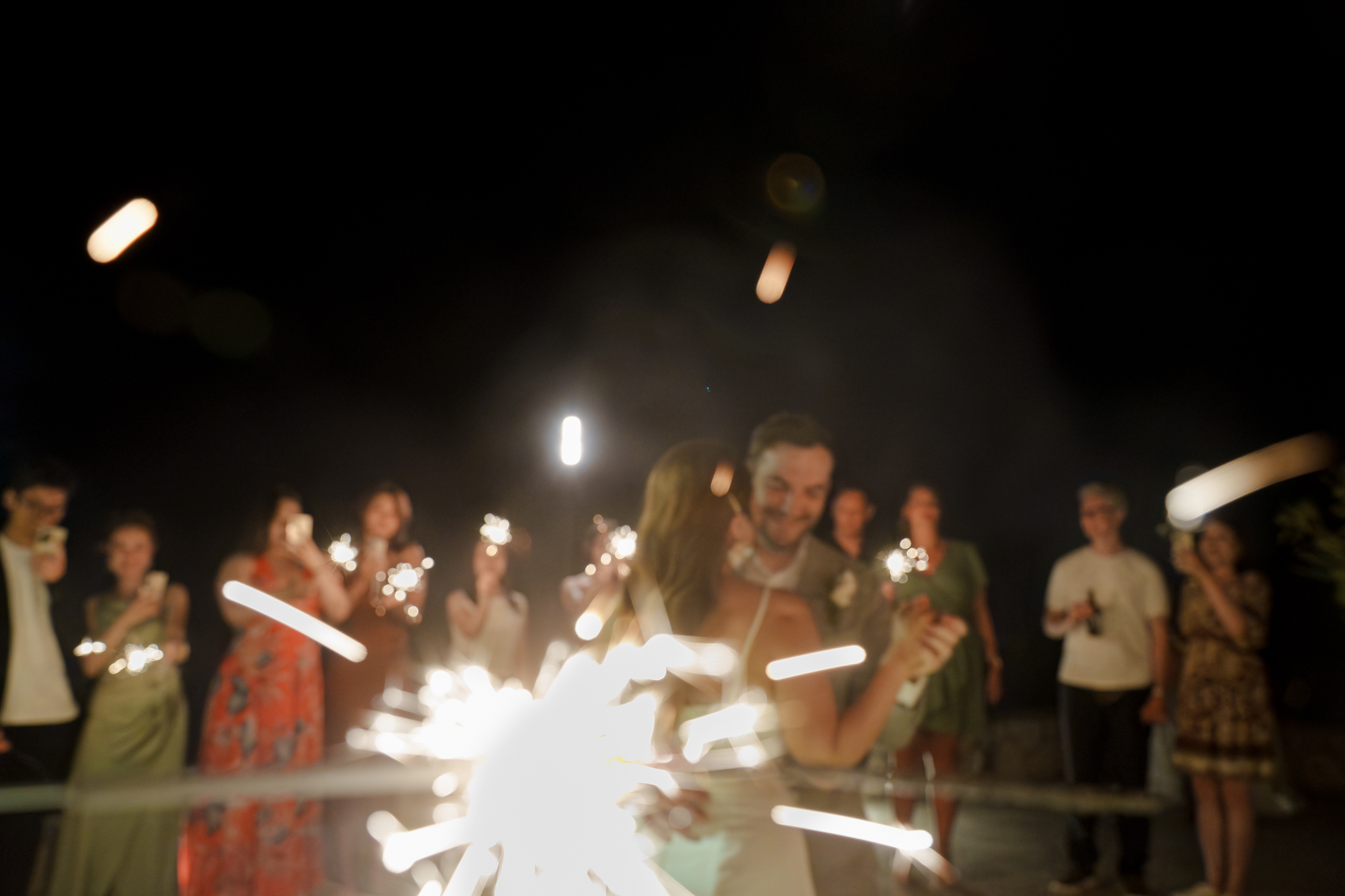 Cherry and Byron laughing together during their Kefalonia wedding