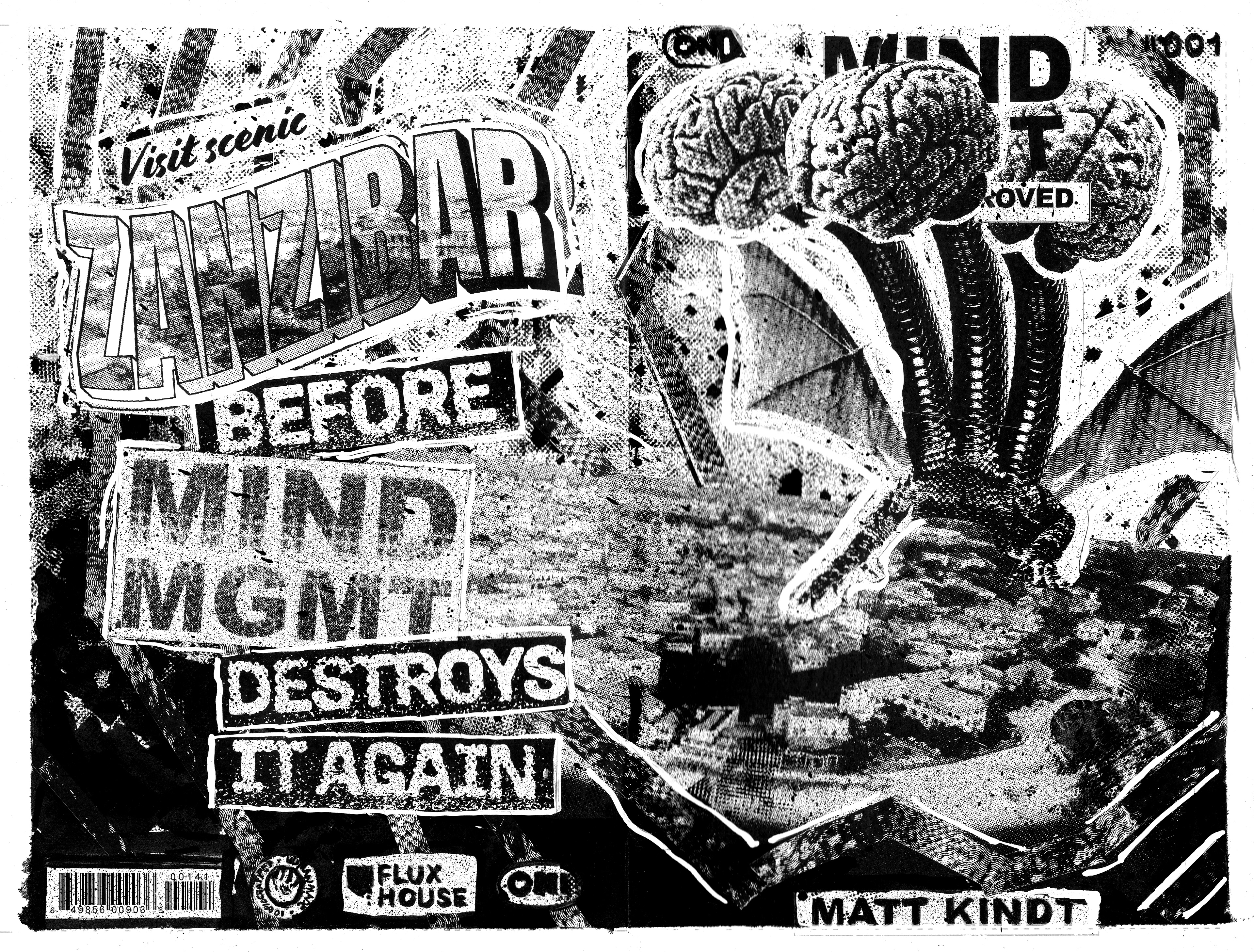 Fan art wraparound cover for Mind MGMT: New & Improved
