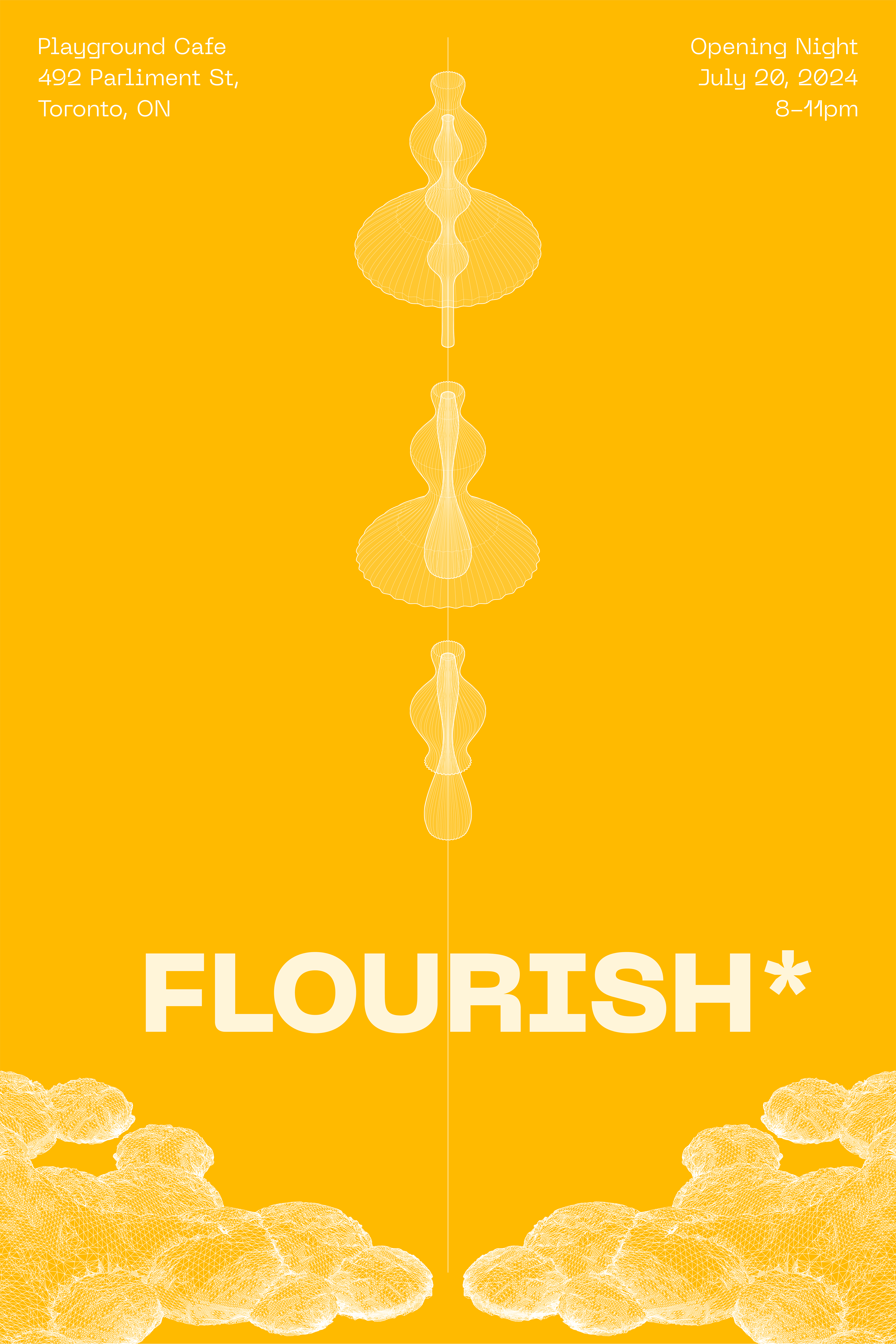 event poster yellow