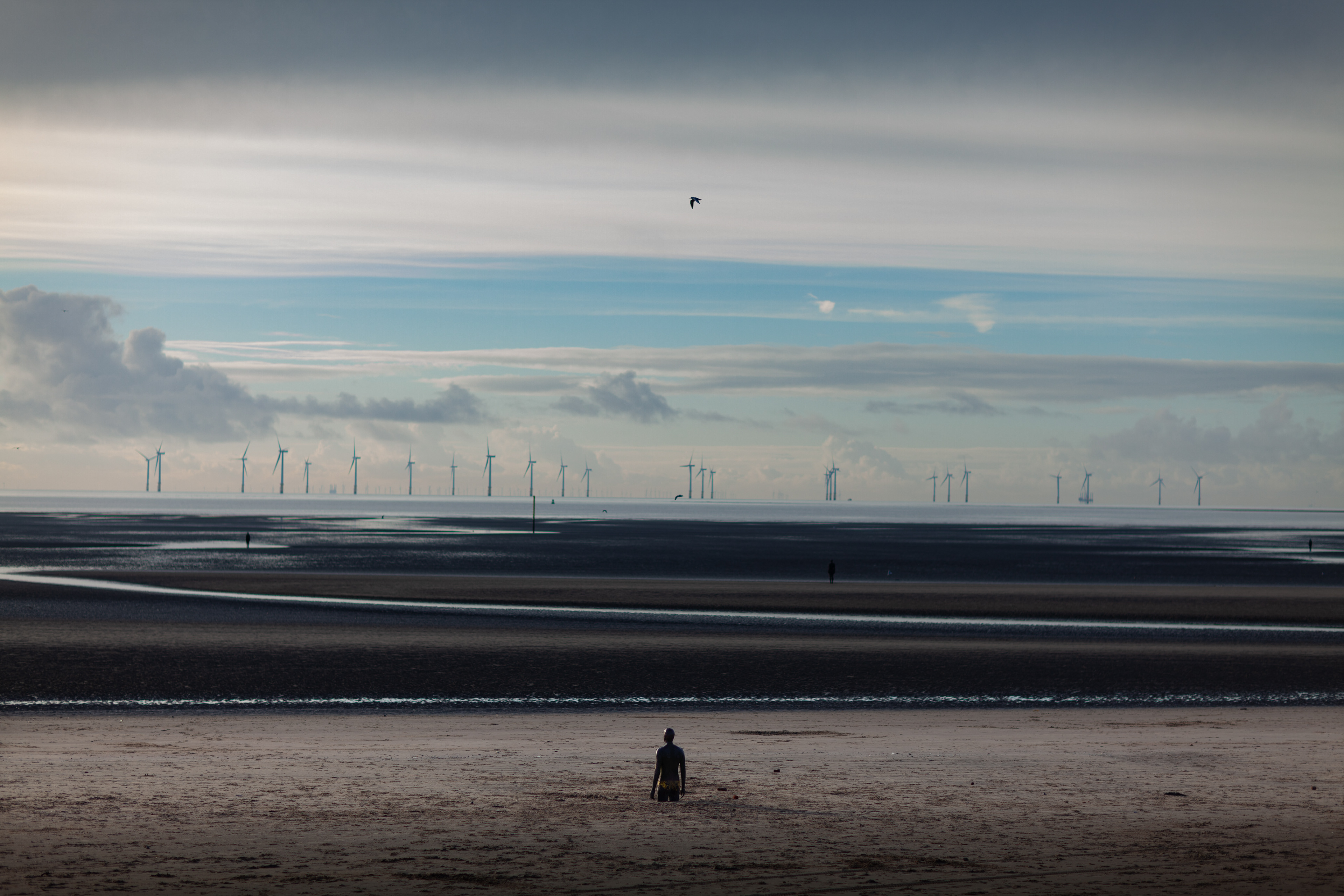 Crosby beach, Liverpool