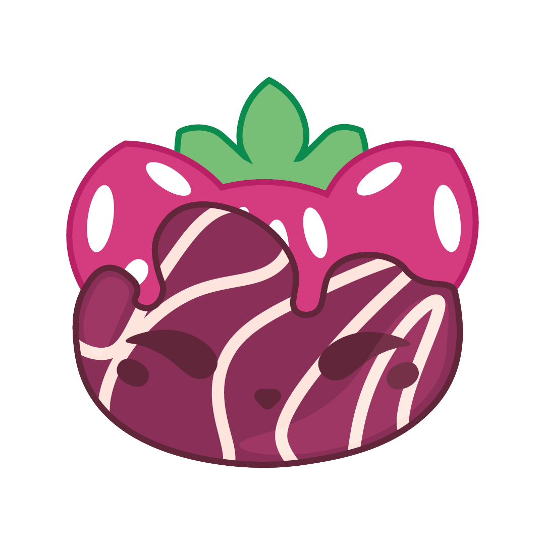 Milk Chocolate Covered Strawpurry
