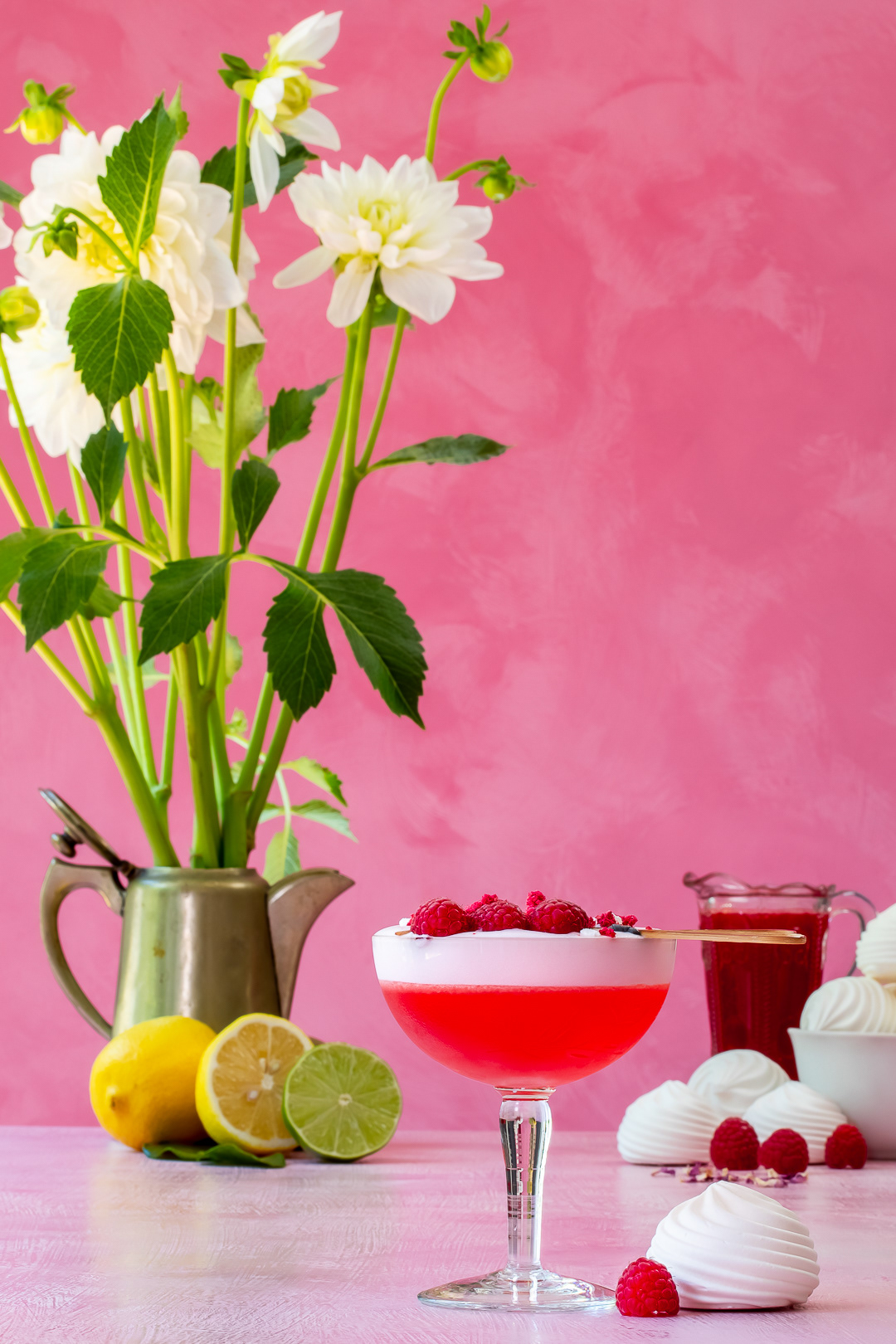 raspberry pavlova bespoke cocktail