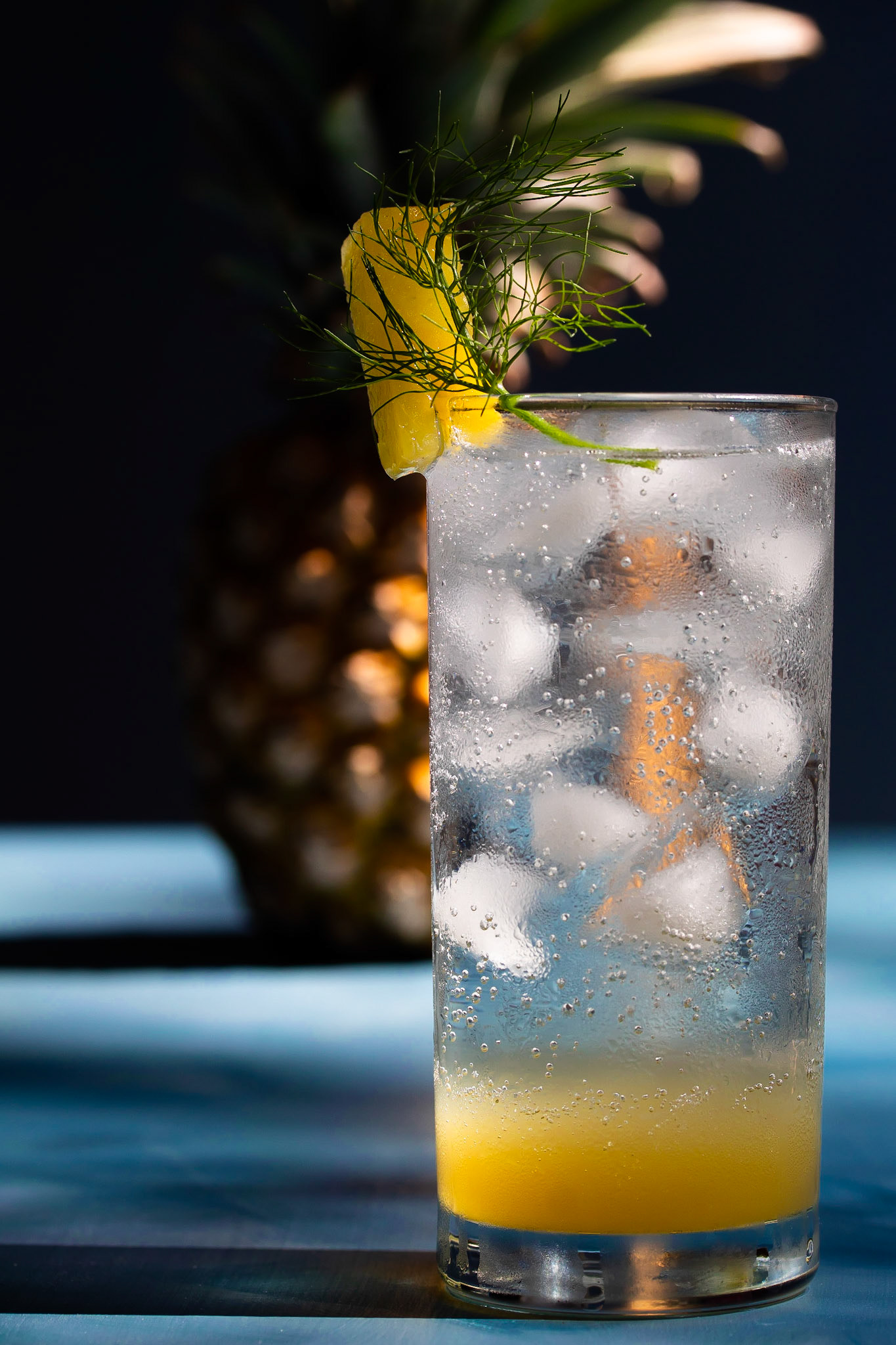 pineapple shrub soda, menu development project