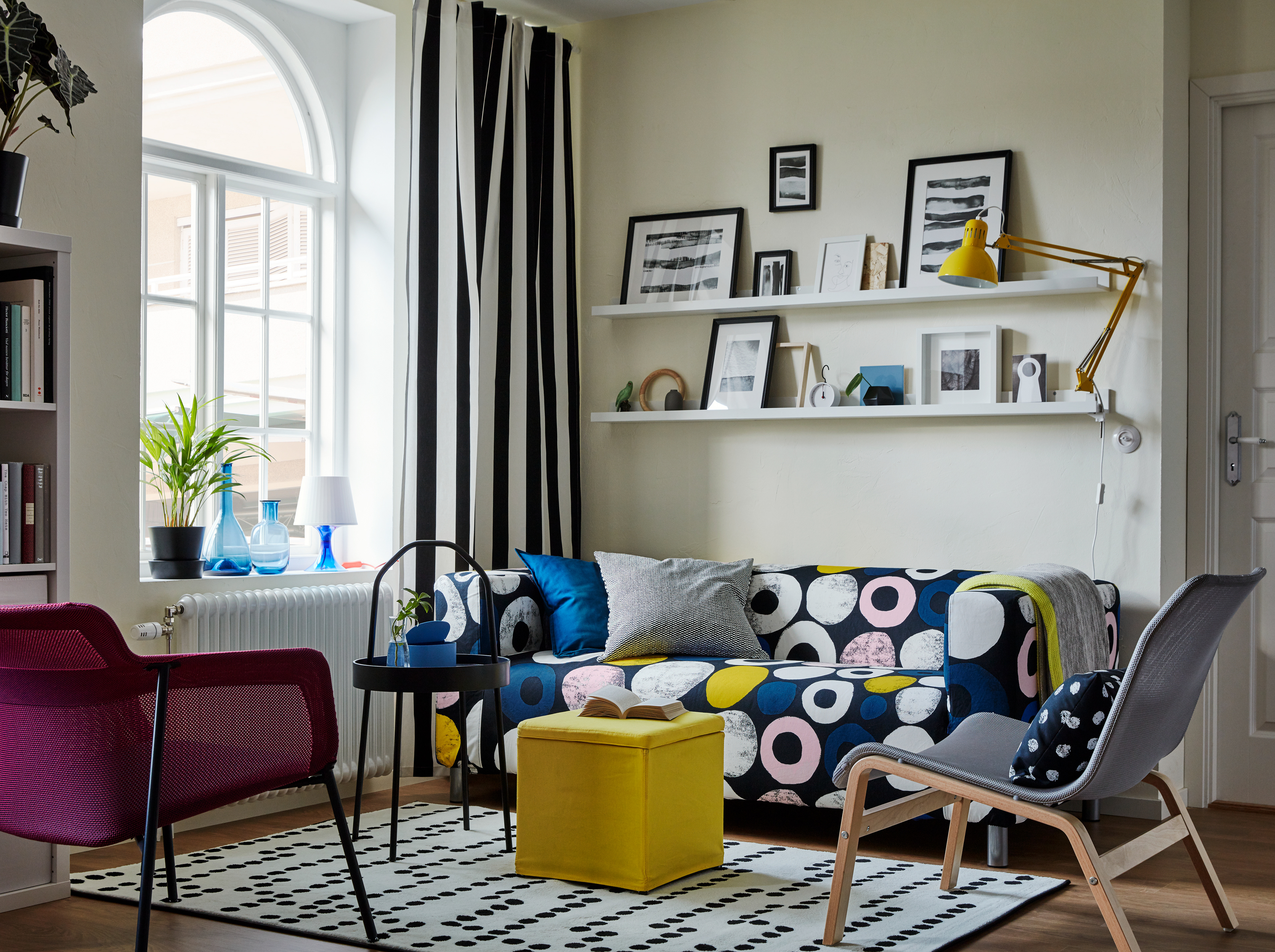 Print design SANGIS for the Klippan sofa (2018). © Inter IKEA Systems B.V.