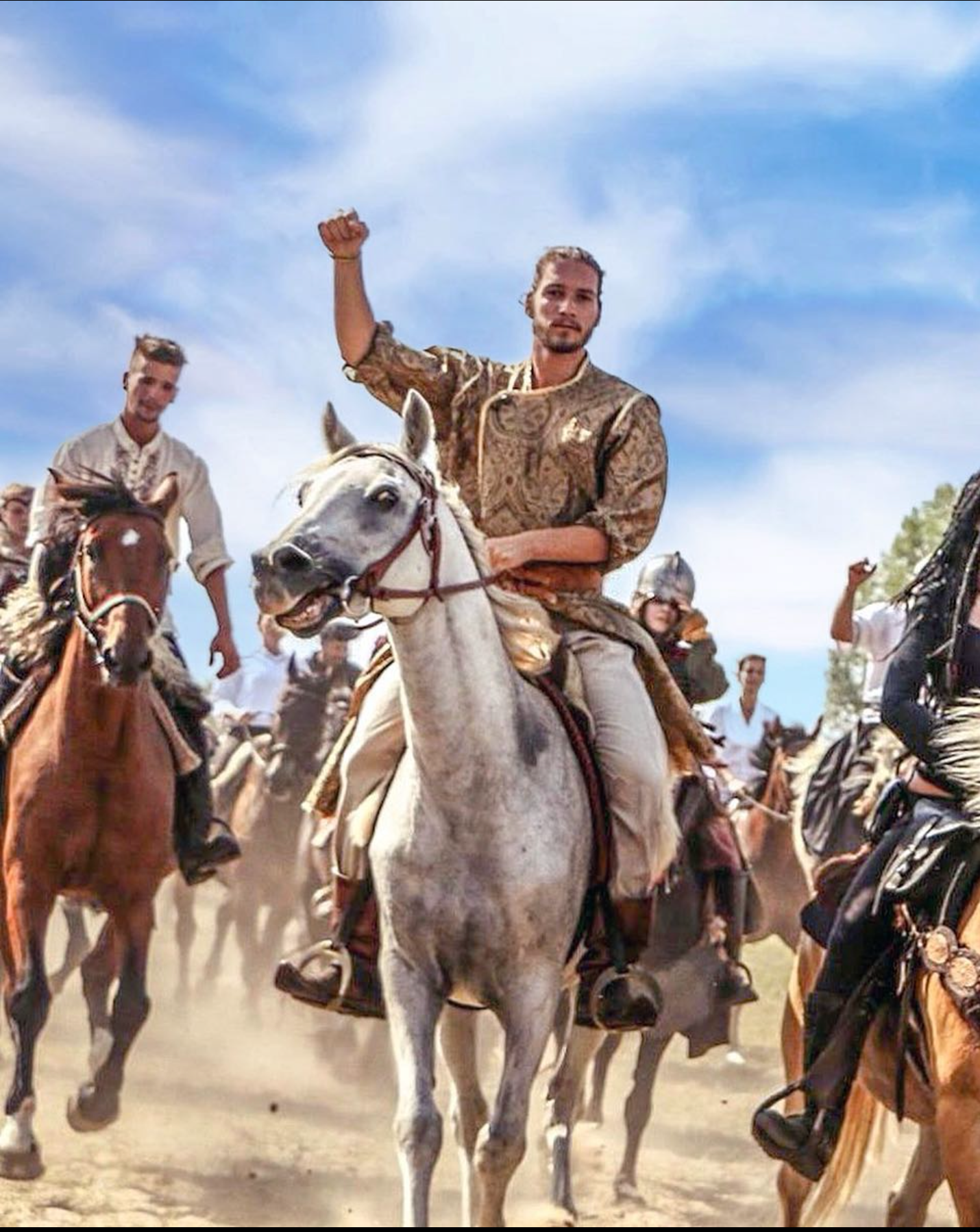 Kurultaj show of people with Central Asian nomadic origins