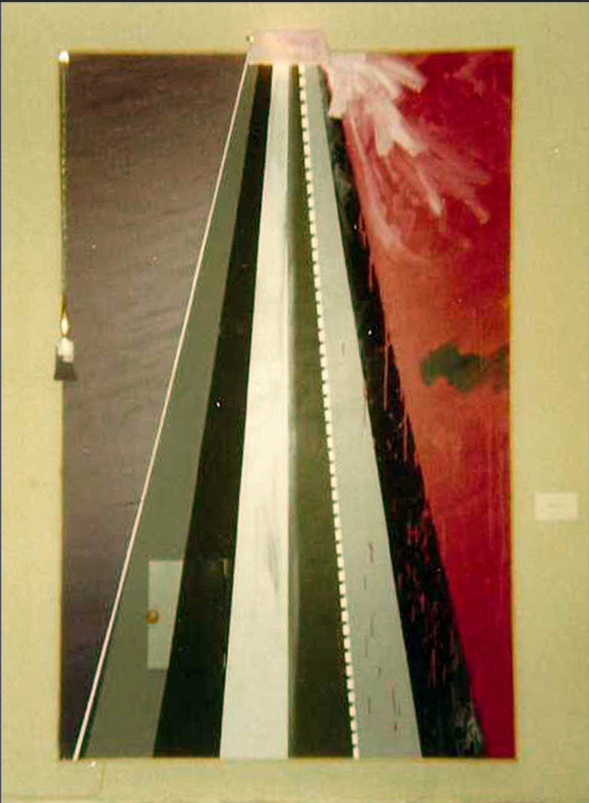 Pink White Light, 80" x 54," Mixed Media on Canvas