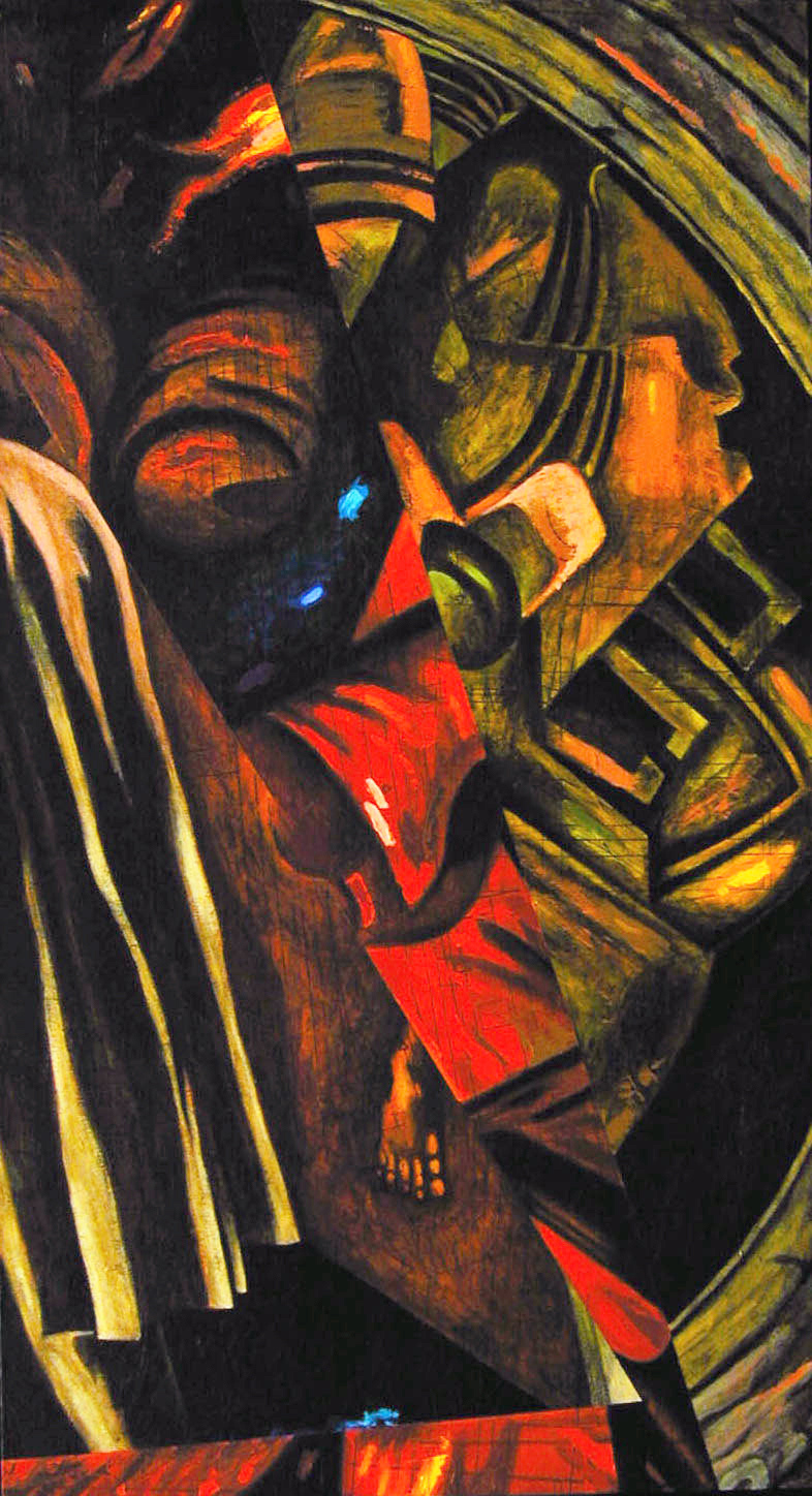 Jerusalem, 60" x 32," Acrylic on Canvas, 2006 SOLD