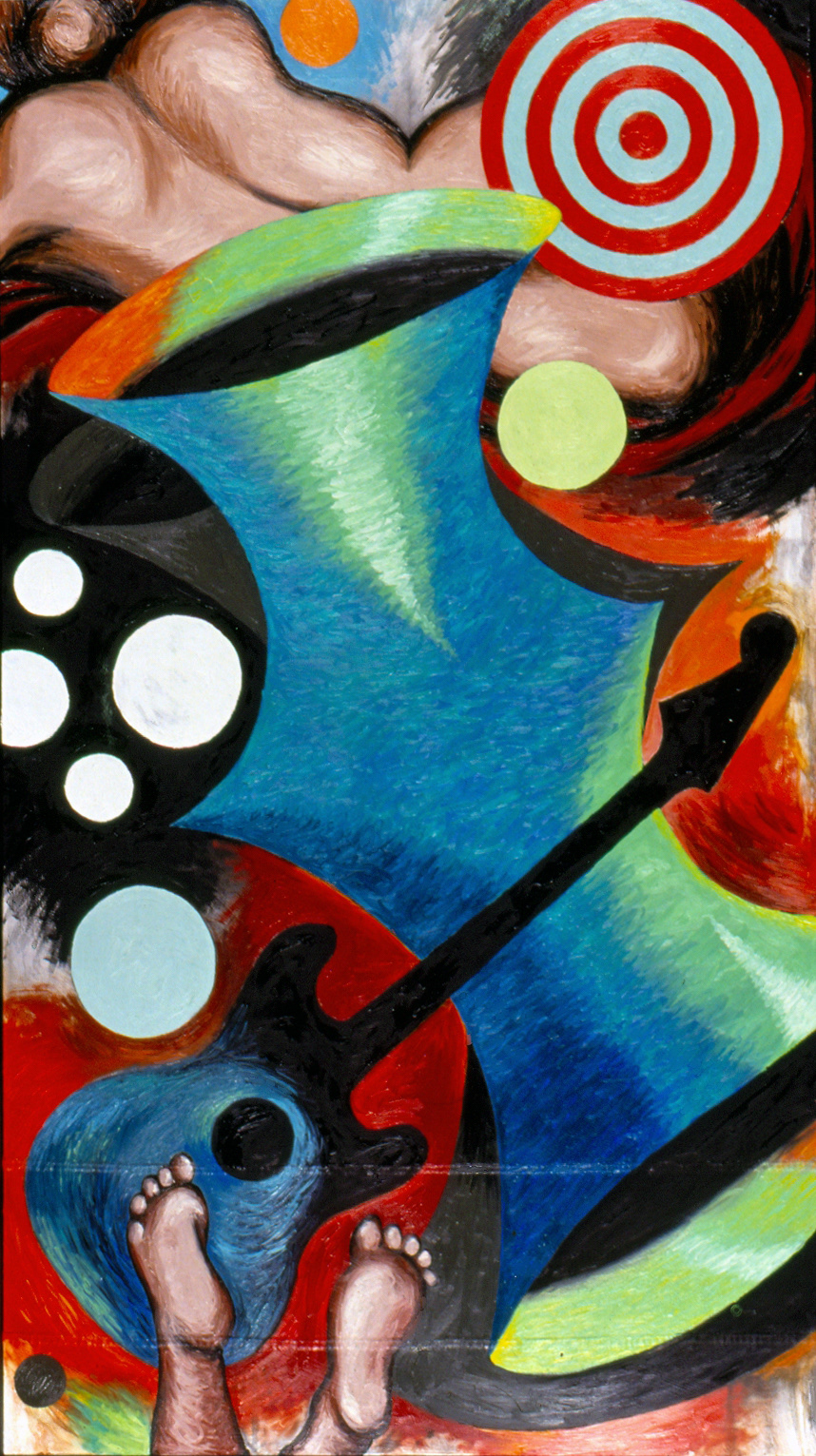 Blue Guitar, 60” x 32,” Oil on Canvas, 1992 