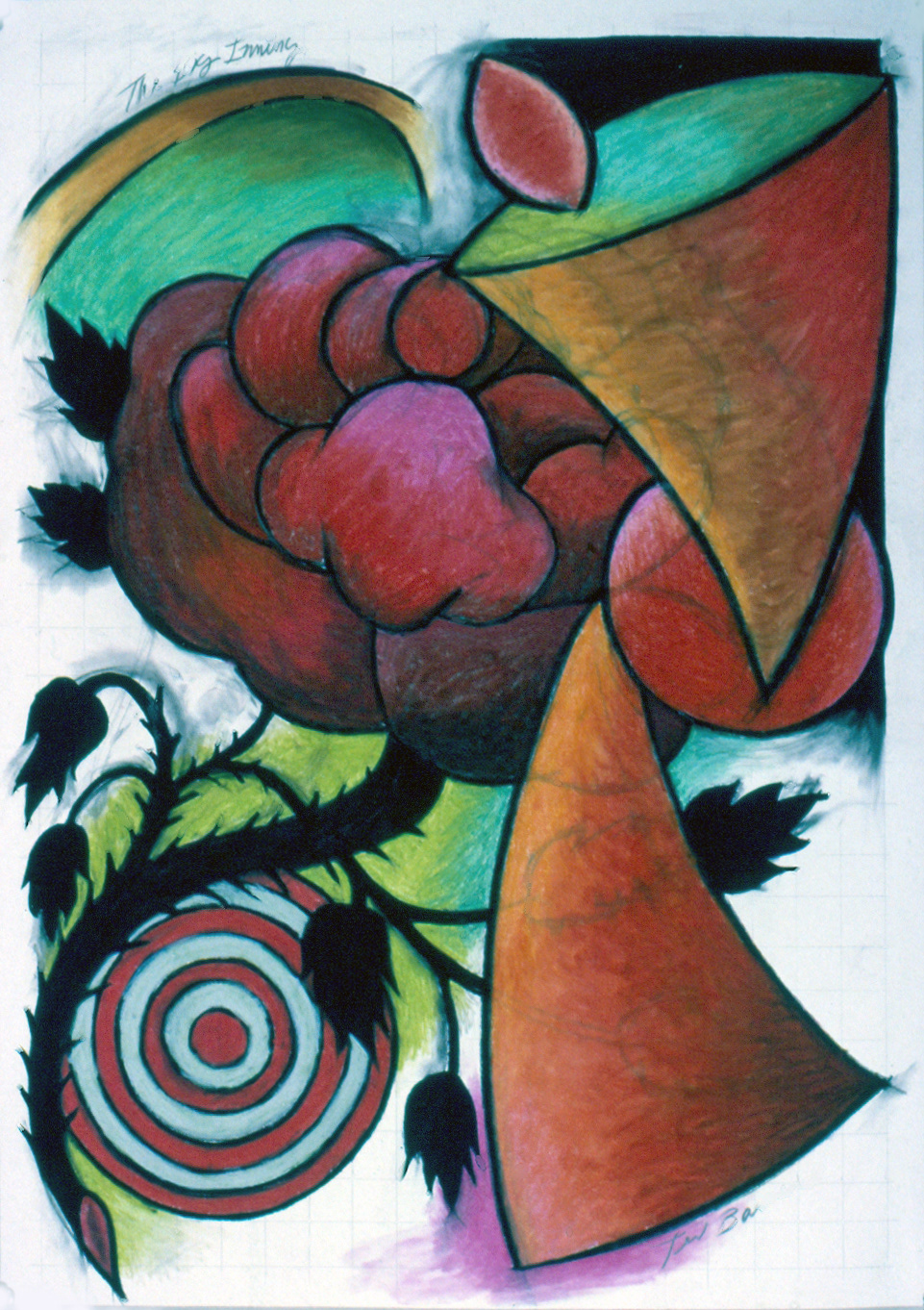 The Big Inning, 24” x 18,” Pastel on paper, 1989 SOLD