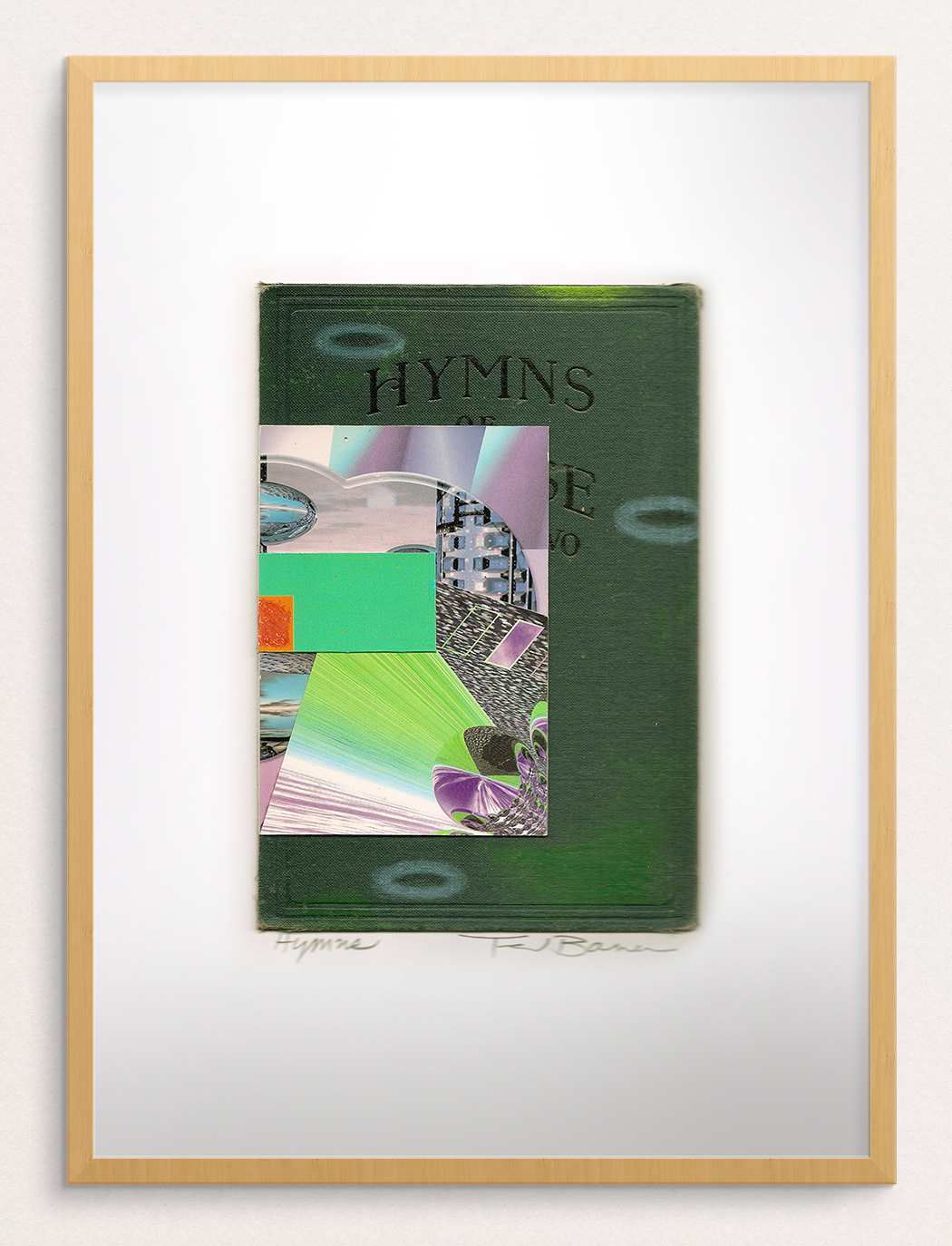 Hymns, Mixed Media Collage, 15" x 11" framed
